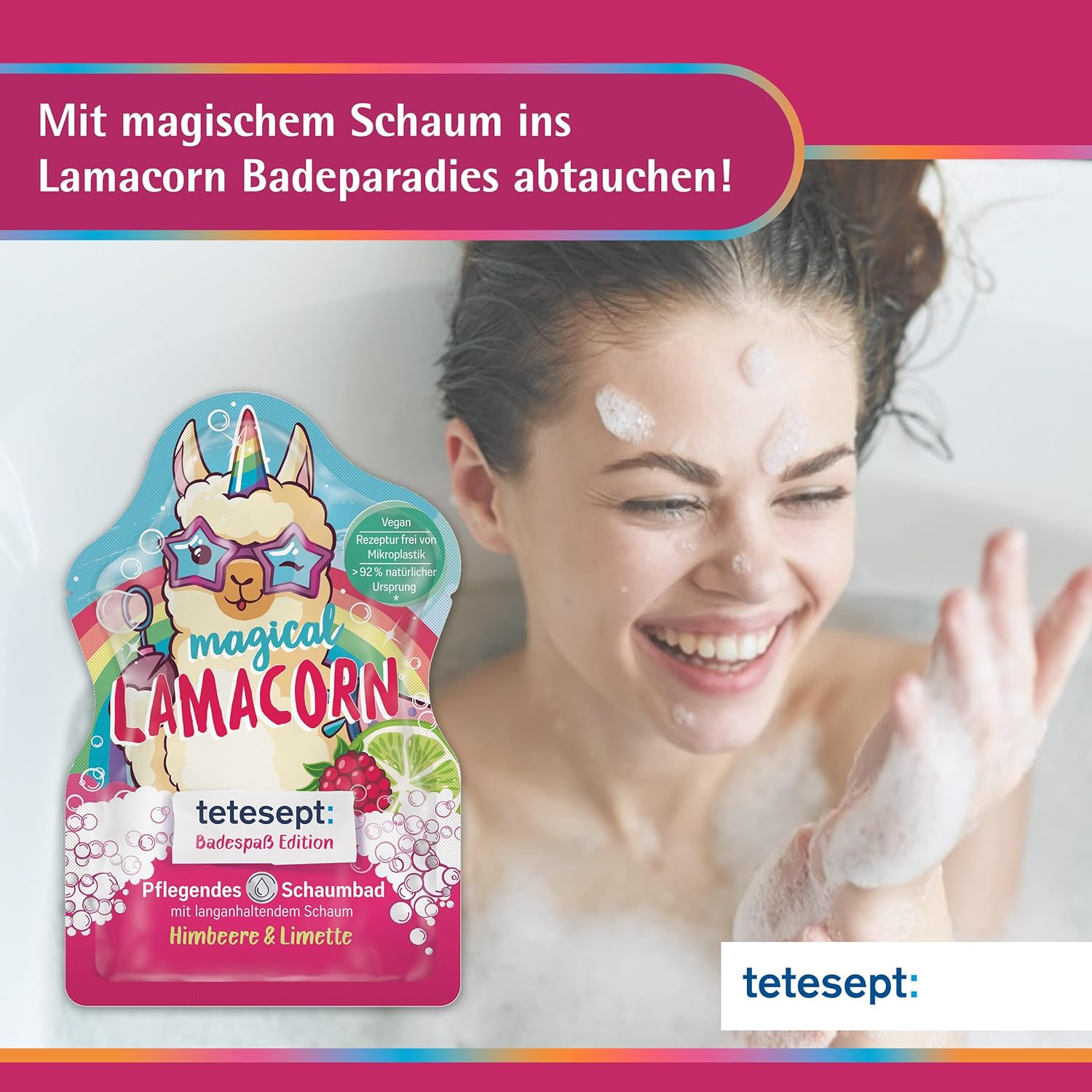Tetesept Magical Lamacorn Foam Bath 40 Ml image number 1