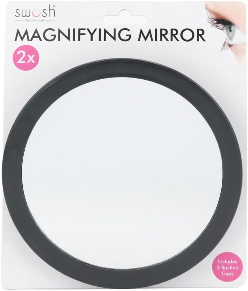 Swosh 2X Zoom Magnifying Mirror, Black/White, 16.5 Cm image number 5