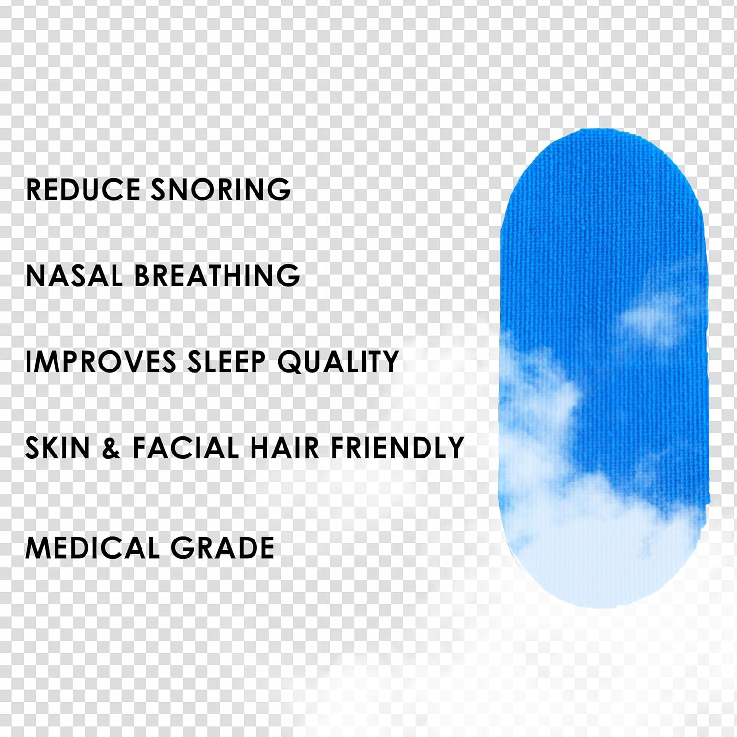 Mouth Tape for Sleeping -Anti Snoring Devices -Nasal Breath -Snore Reducing Aids- Promote Nose Breathing(Pack of 30)- Cotton Made Mouth Strips to Stop Snoring -Better Sleep Aid- Snoring Reduction image number 1