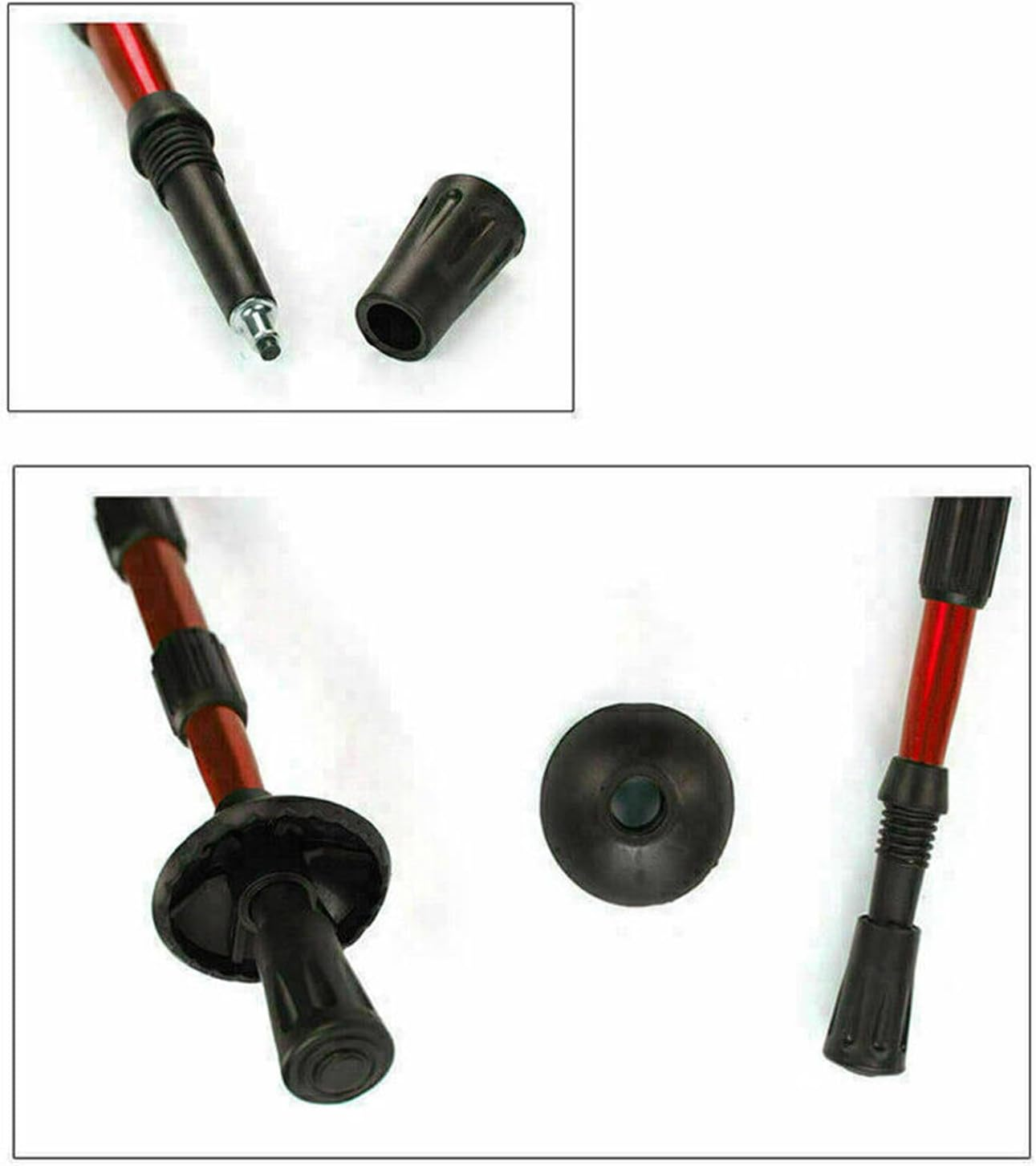 Leona Co Lightweight Travel Trekking Poles, Aluminum Collapsible Hiking Poles, Walking Stick, Walking Poles for Men and Women Camping Gear