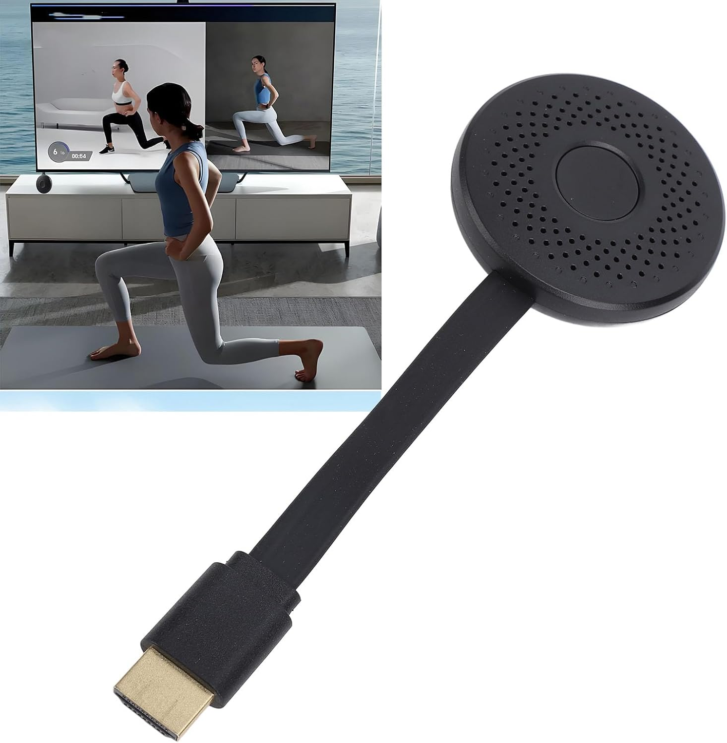 4K Wireless Display Adapter Airplay Miracast Dongle, Streaming Media Video Audio File HDMI Wireless Extender, Screen Mirroring Video Audio Receiver from Laptop, PC, Smartphone image number 5