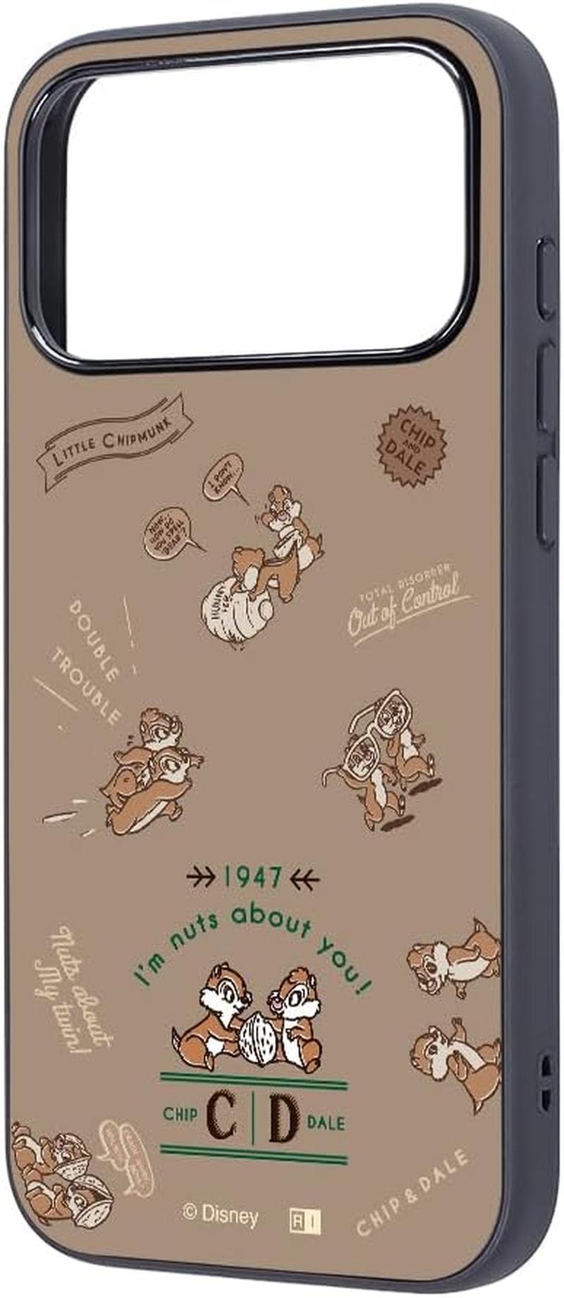 Ingrem Smartphone Case [Iphone 17 Promax] Chip & Dale Chip & Dale [Disney Official] Shock Absorption Bumper Hybrid Case Easy to Hold Cute Disney Character Chip & Dale Best Friends image number 3