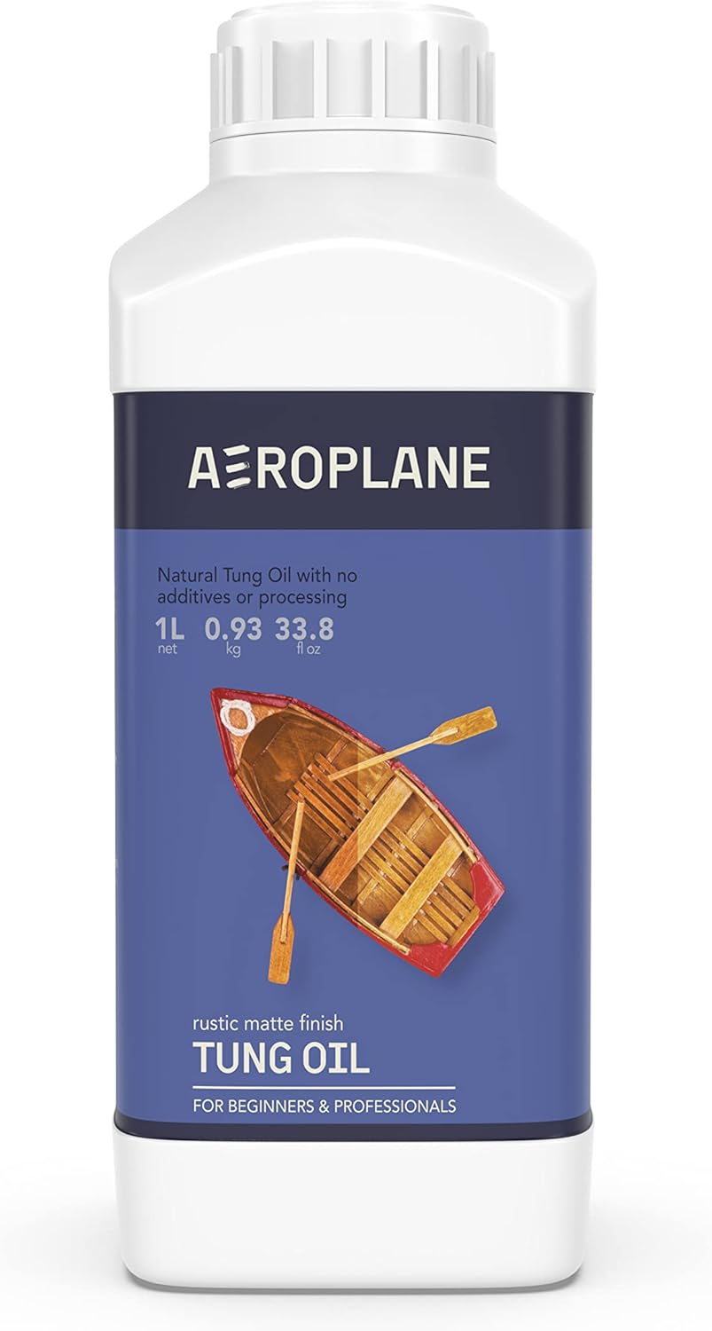 AEROPLANE - Tung Oil - Wood Finishing and Restoration - 100% Pure Tung Oil | 1 LTR