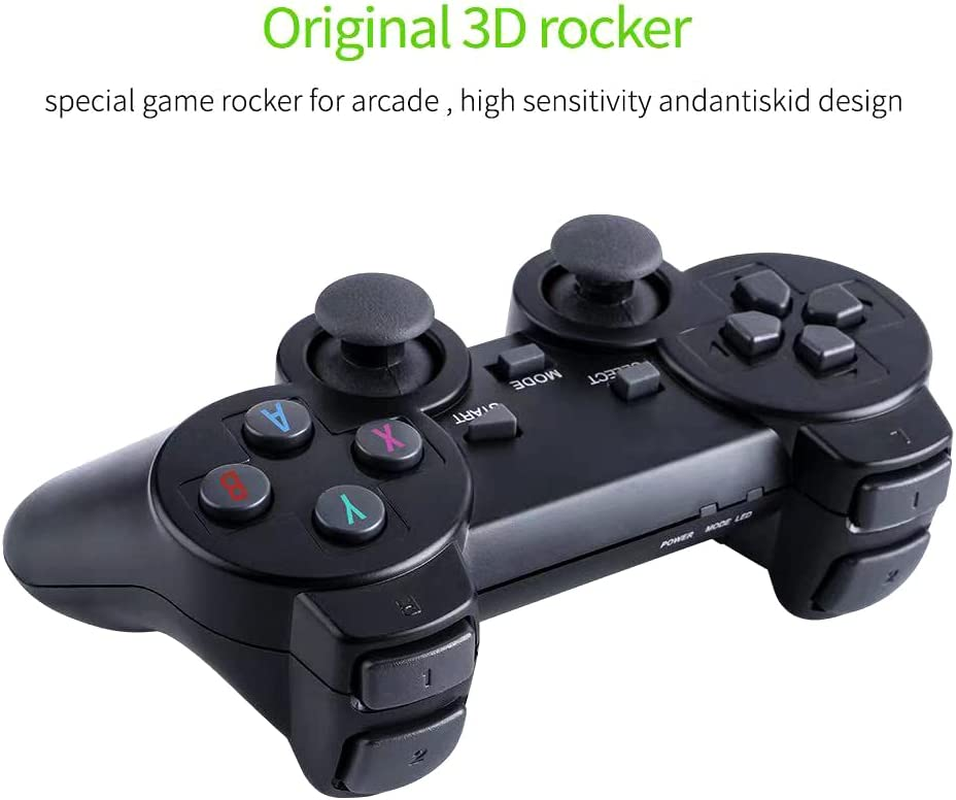 Game Console, REFENG M8 Wireless Game Console, 2.4G HD Arcade PS1 Home TV Mini Game Console Retro Game Console Wireless Gamepad Controller M8 64G (New Package) image number 4