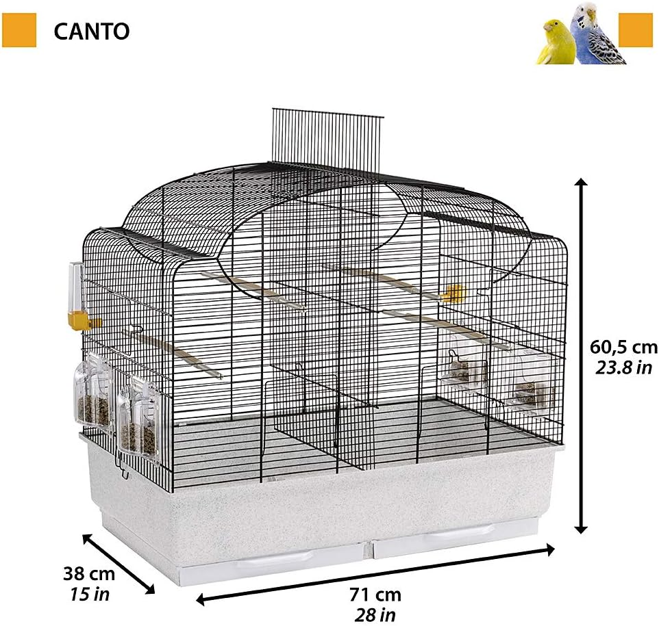 Ferplast Canto Canaries and Exotic Birds Cage, 71 X 38 X 60.5 Cm image number 5