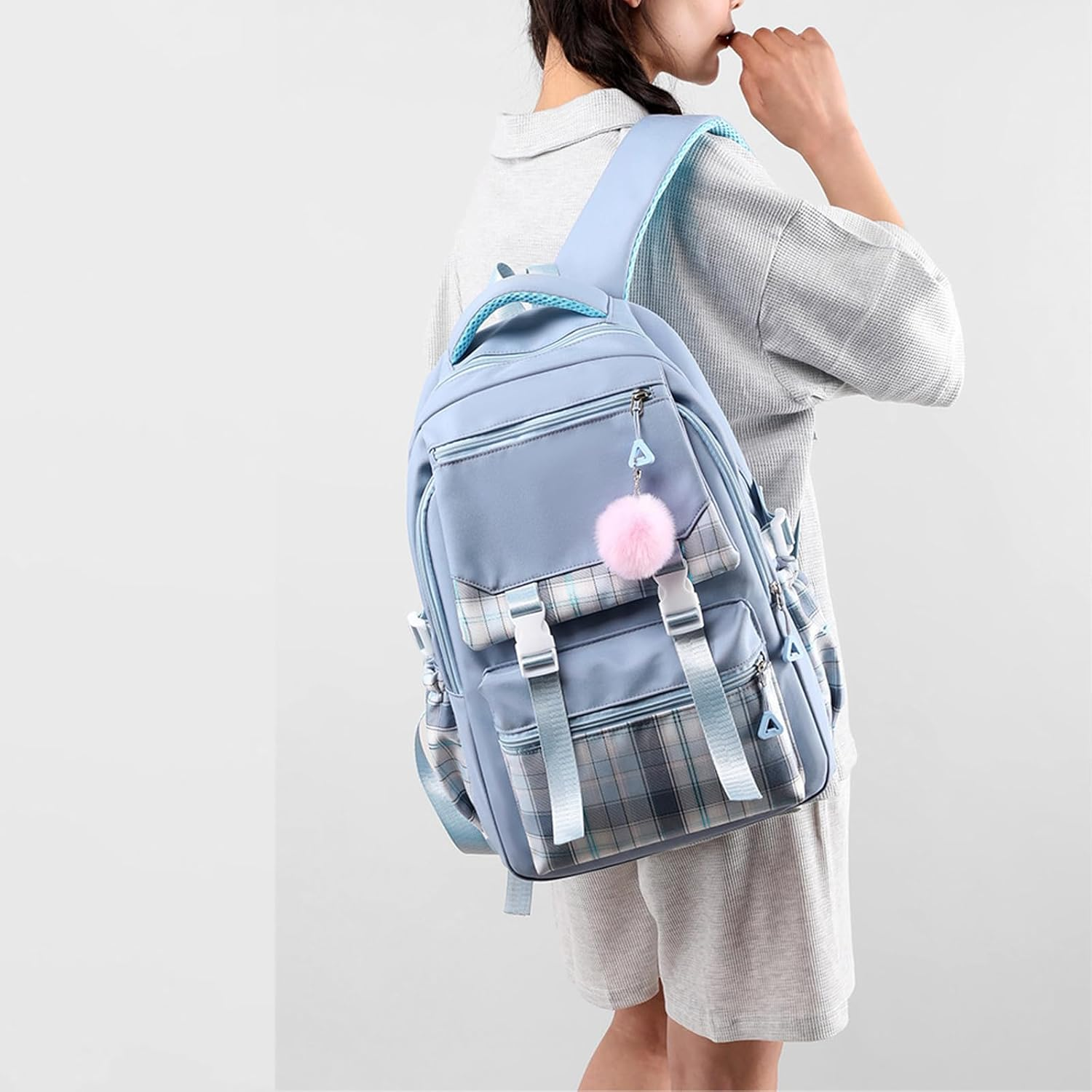 Backpack for Schoolgirls Stitch Backpack for Girls Multi Pocket Backpack Cute Backpacks for Teen Girls School Bags for Teenage Girls School Bags image number 2
