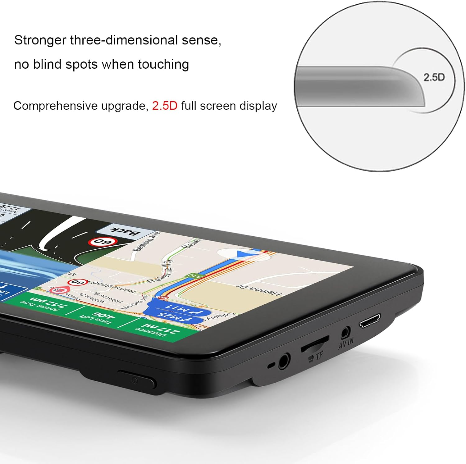 GPS Navigator for Car, Latest 2025 Map 7-Inch Touch Screen 16GB GPS Navigation System,Truck GPS Navigation System,Voice Guidance and Speed Camera Warning Gps,Provides Lifetime Live Map Updates image number 6