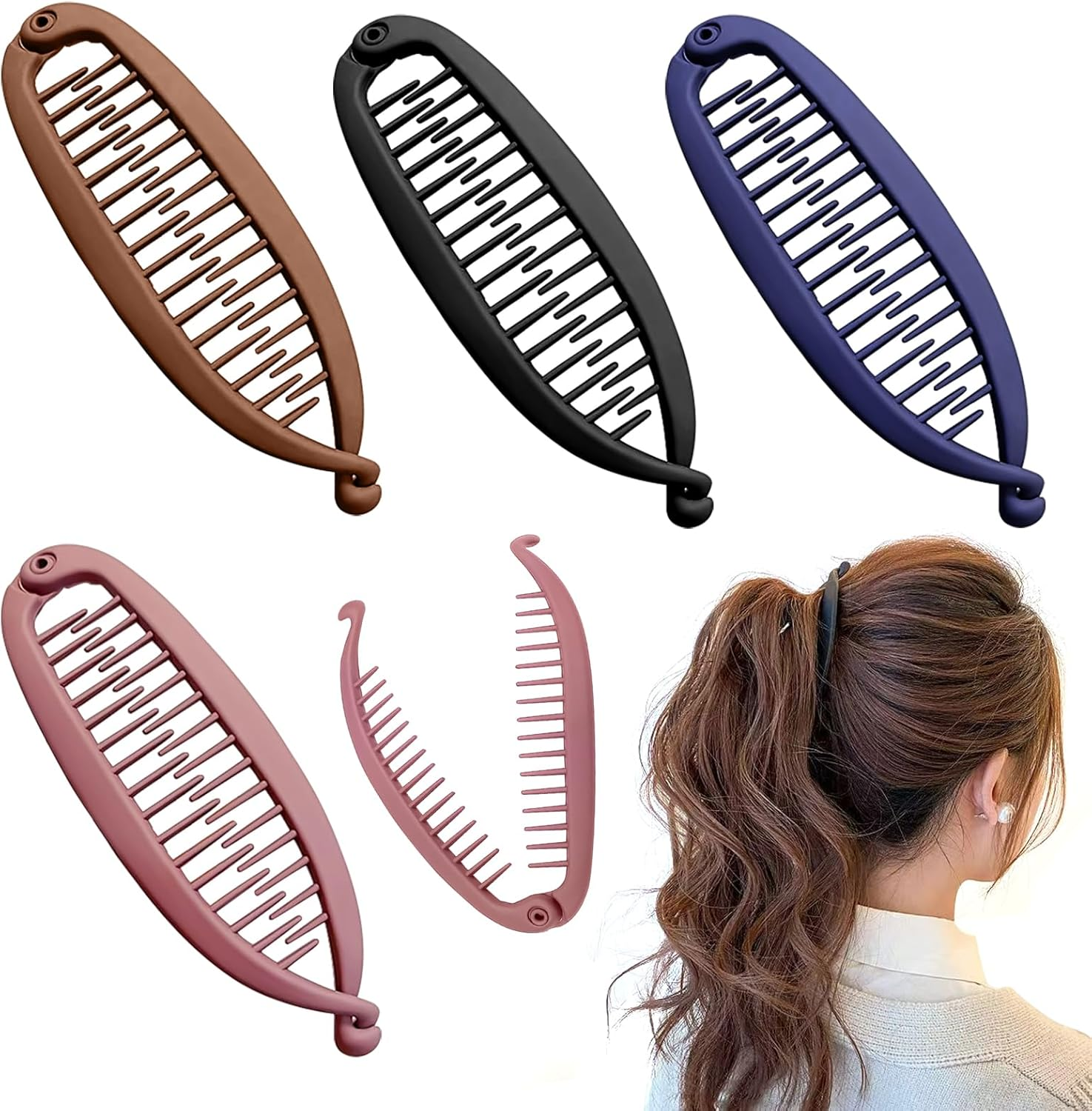 Colorich Banana Clip Pack of 4 image number 5