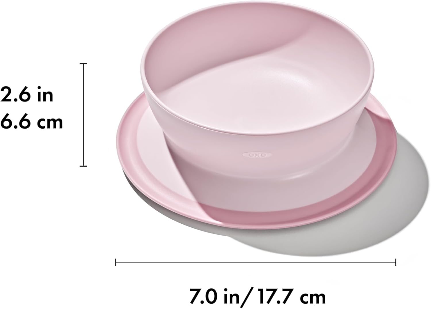 OXO Tot Stick and Stay Suction Bowl - Blossom image number 4