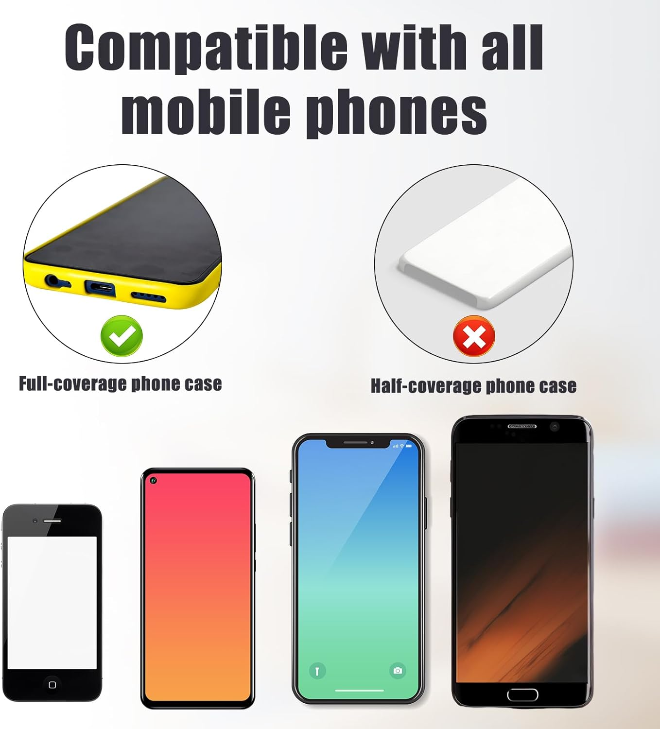 4Pcs Mobile Phone Handles, TPU Mobile Phone Lanyard Rotary 360&deg; Universal Lanyard Pad for Mobile Phone Replacement Part for Phone Belt image number 6