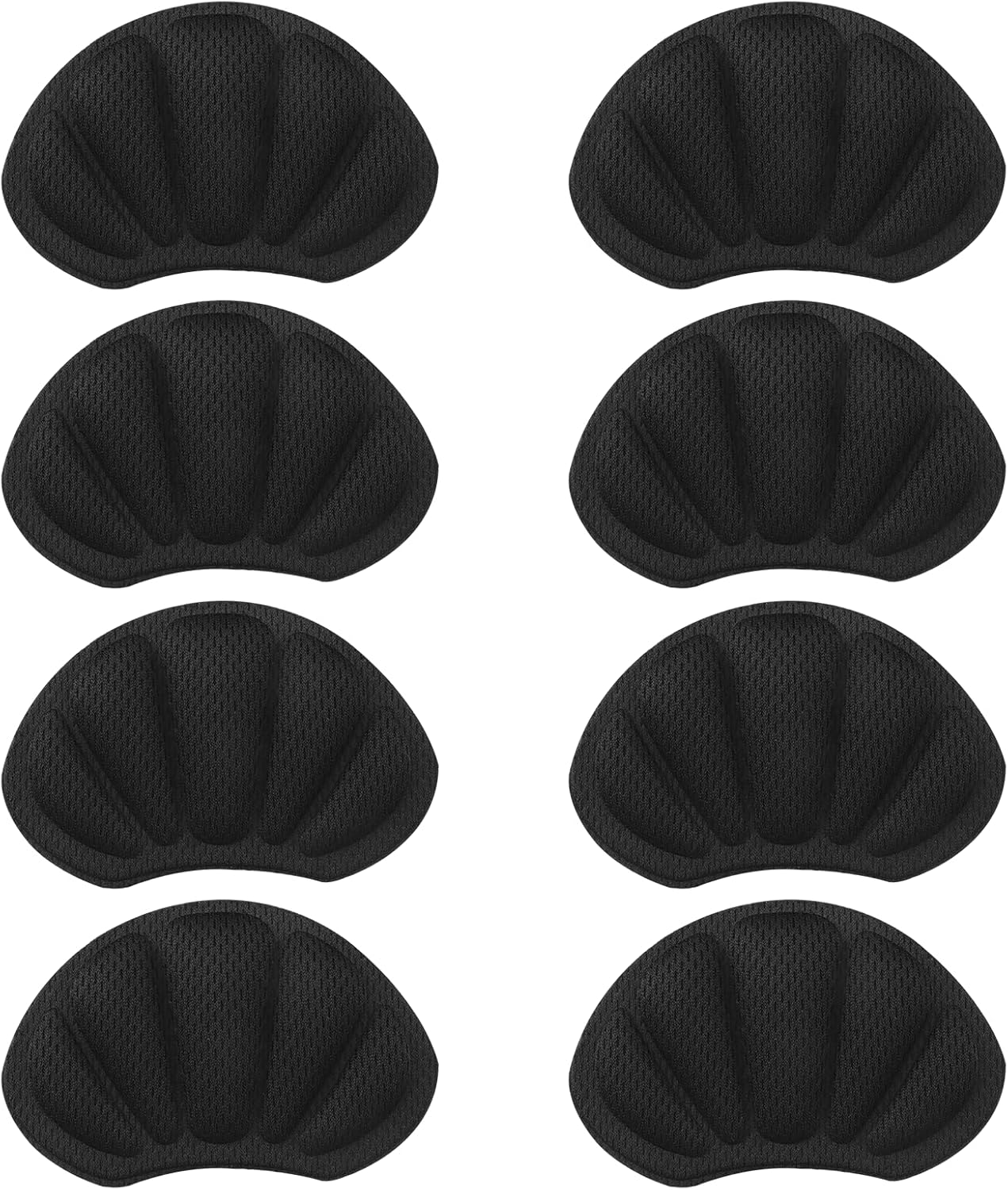 Shoe Pads for Shoes Are Too Large Self-Adhesive, 8 Pcs Soft Thick Cushion Inserts to Stop Heel Slip Prevent Blisters Repair Loose Shoes Too Big, Improve Fit Comfort, Heel Pads for Women & Men (Black, M) image number 3
