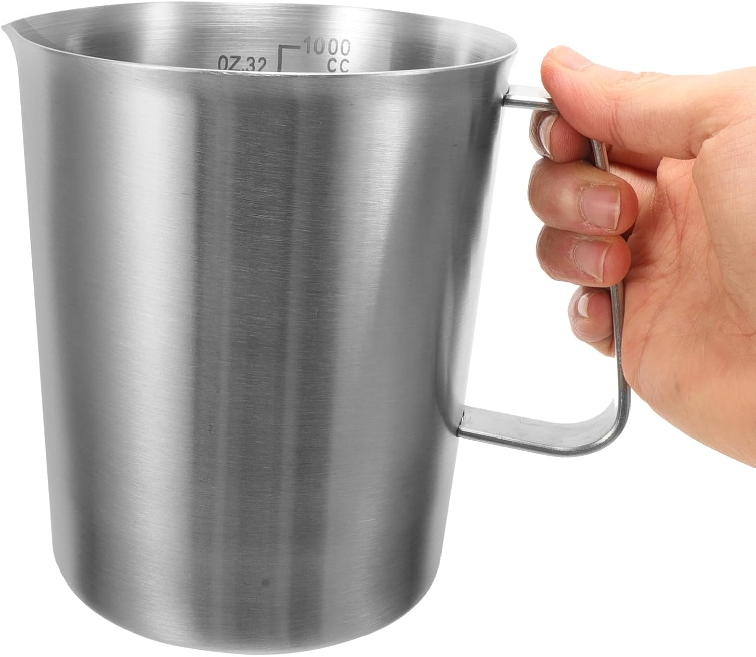 Iplusmile Large Capacity Stainless Steel Measuring Cup Handle Measuring Cup Scale for Milk Coffee Espresso Household for Baking image number 3