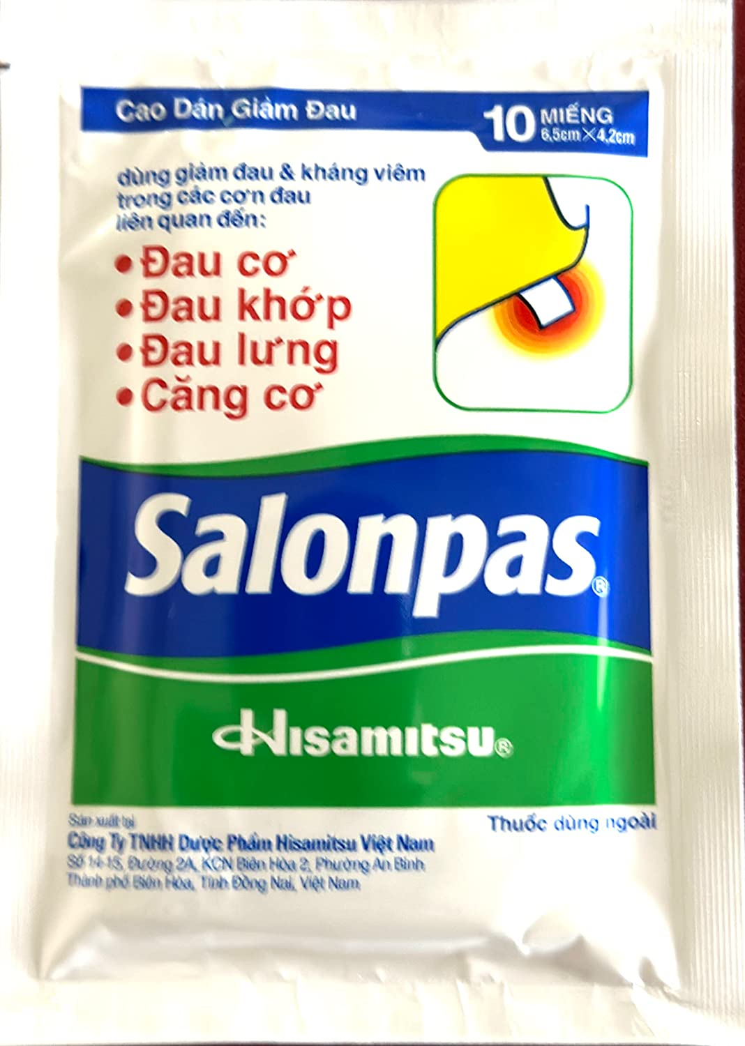 120Pcs/ Hisamitsu Salonpas Pain Patch Herbal Menthol Self Adhesive Medical Pain Relief Patch for Sore Muscles, Arthritis