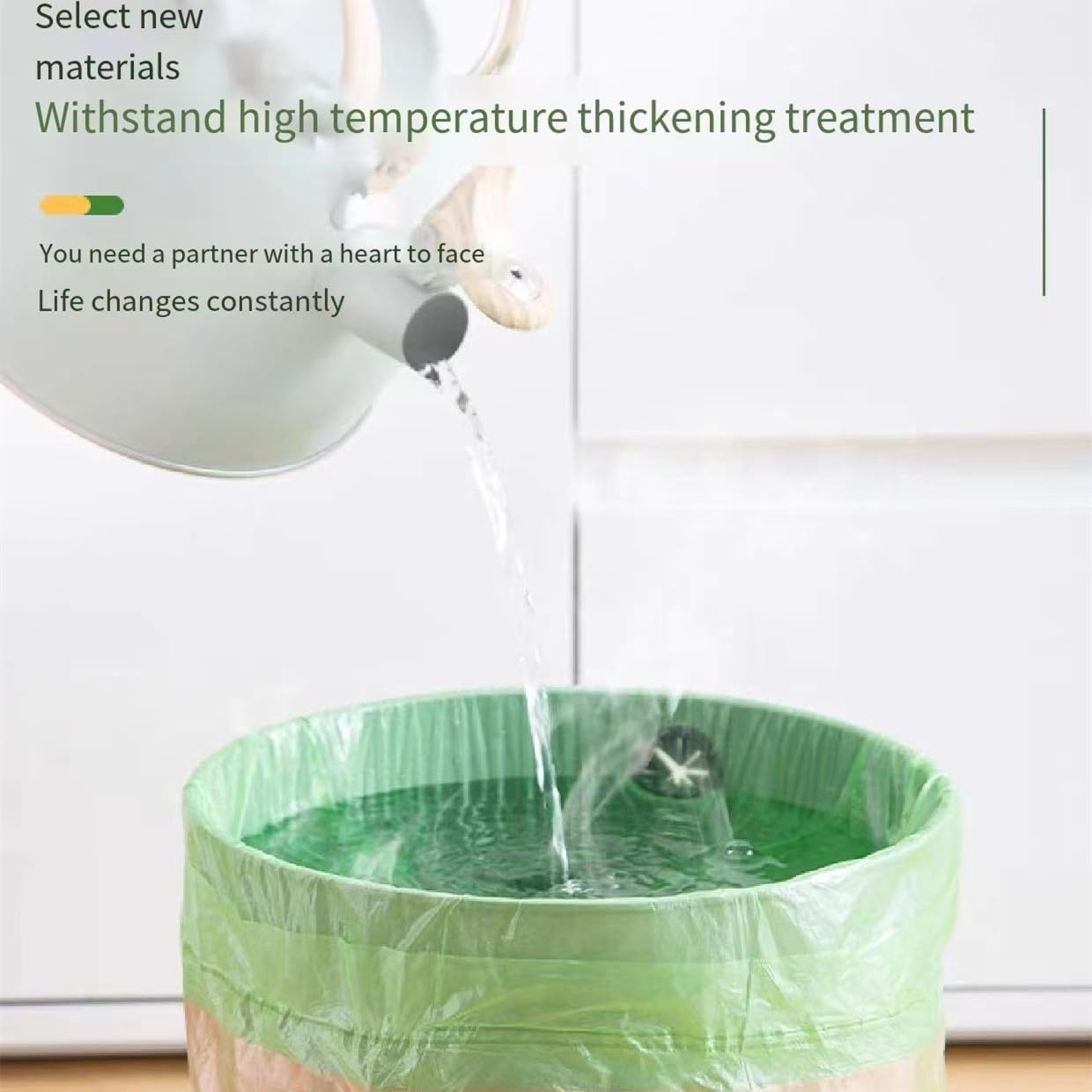 400 Count Garbage Bags Citronella Scented, 4 Rolls 100 Counts Thicken 1.86 Gallon Small Kitchen Drawstring Fresh Clean Scent Trash Bags for Home Waste Bin,Office Biodegradable Wastebasket Liners image number 2