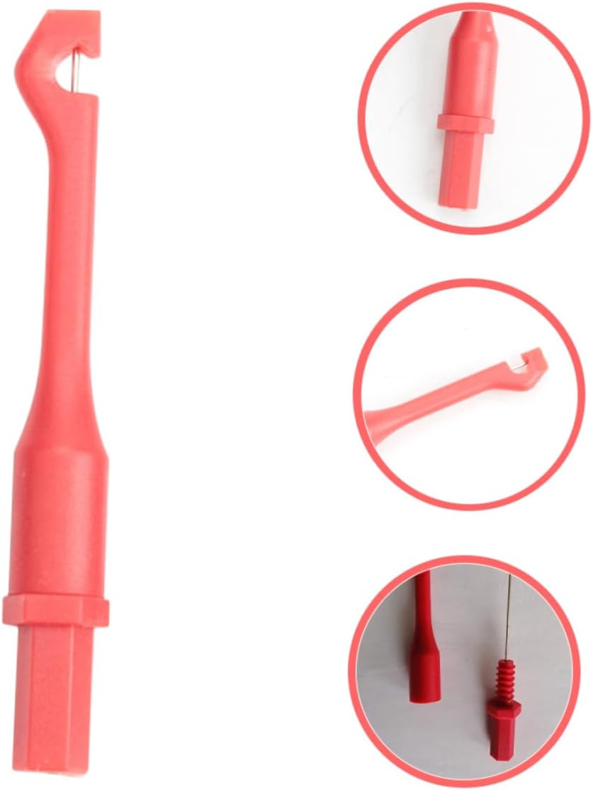 Homoyoyo Multimeter Probe Wire Piercing Testing Tool with Insulated Clip Red Circuit Test Probe for Automotive and Electrical Circuit Detection image number 4