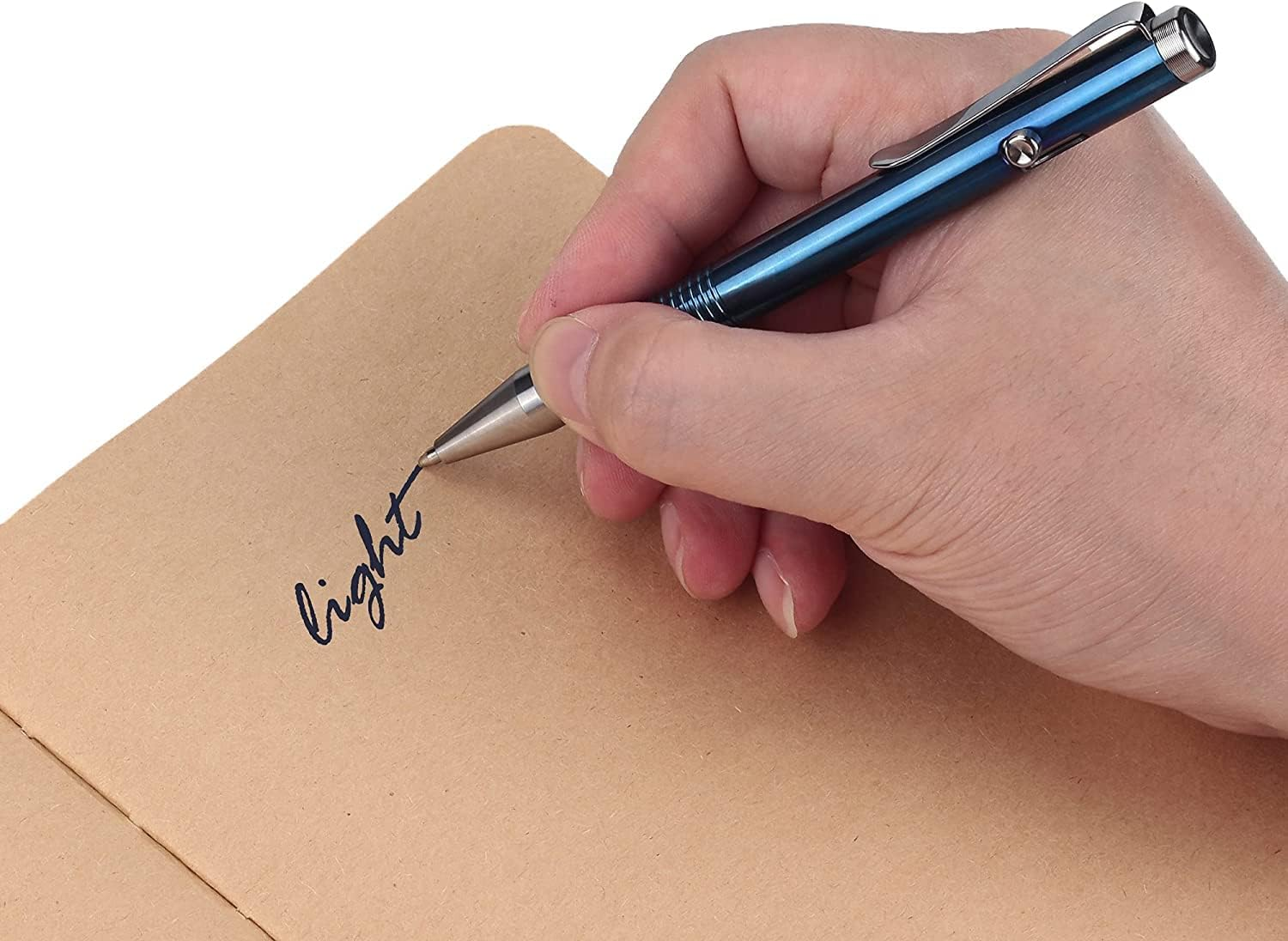 SMOOTHERPRO Titanium Ballpoint Pen Stainless Steel Pen Compatible with Parker Refill for EDC Signature Color Grey (Ti951)