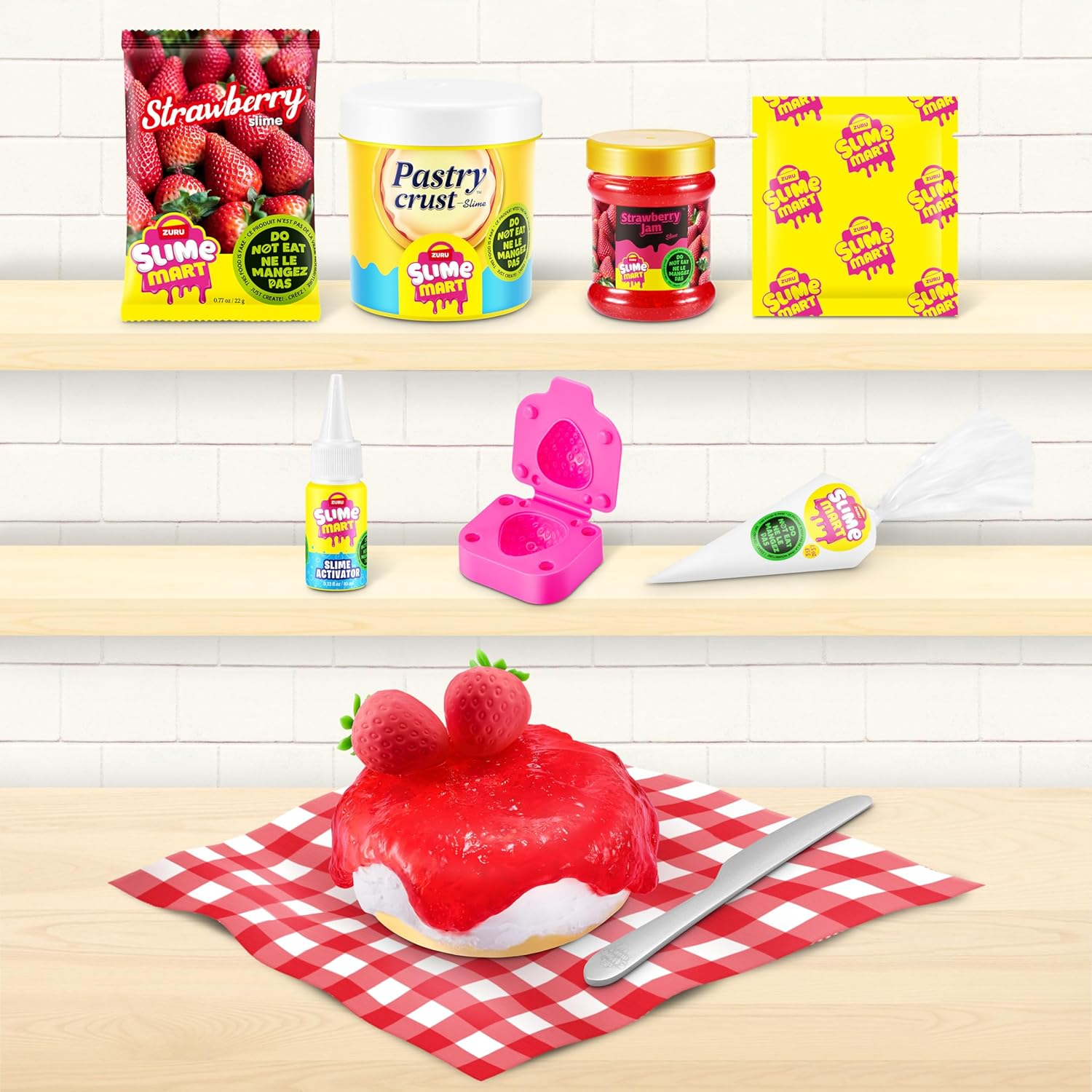 ZURU Slime Mart - Small Shopping Bag Series 1 - Strawberry Cheese Cake image number 3