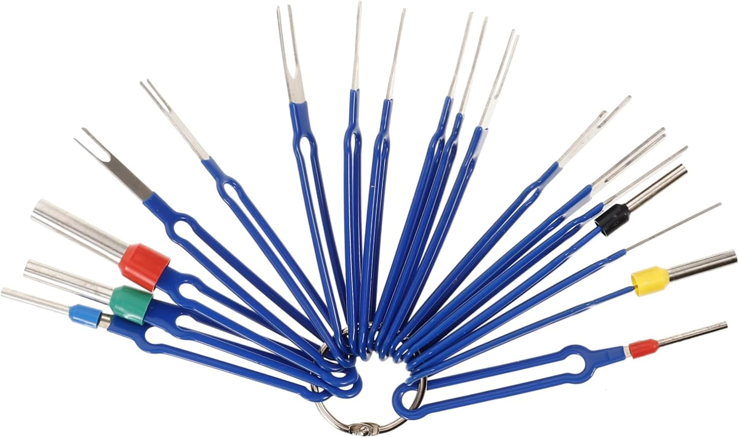 TOPPERFUN 18Pcs Professional Automotive Wire Harness Disassembler Terminal Removal Tool Pin Extractor Electrical Tools Easy to Use image number 6