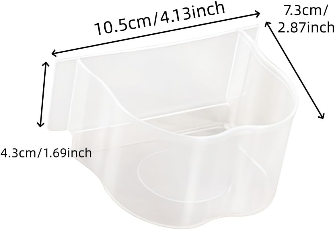 Aknebriax 6 Pcs Parrot Cage Replacement Food and Water Cup,Bird Feeding Dish,Parrot Feeding Bowls,Bird Feeder Pigeon Feeding Cups, Easy to Clean and Practical Feeding Pet Supplies for Small Bird image number 3