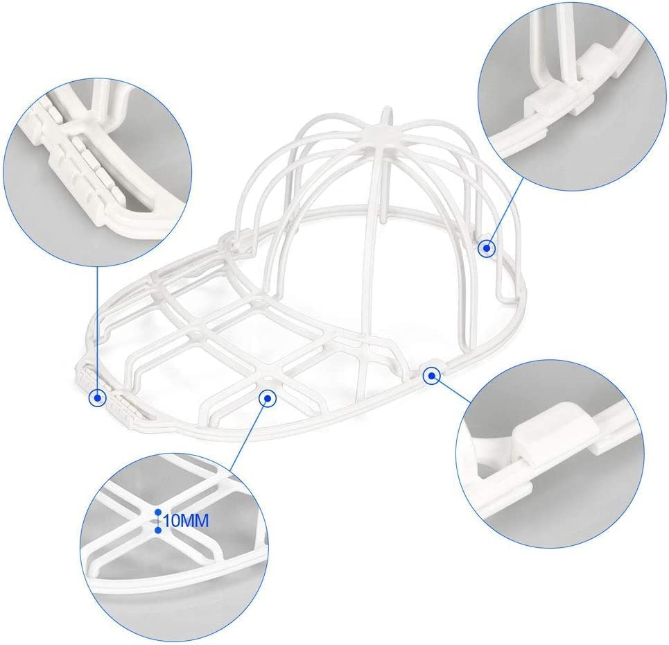 Hat Washer for Washing Machine,Cap Washer,Baseball Cap Washers,Baseball Hat Cleaner/Cleaning Protector,Ball Cap Washing Frame Cage Hat Washing Holder,Ball Cap Shaper image number 2