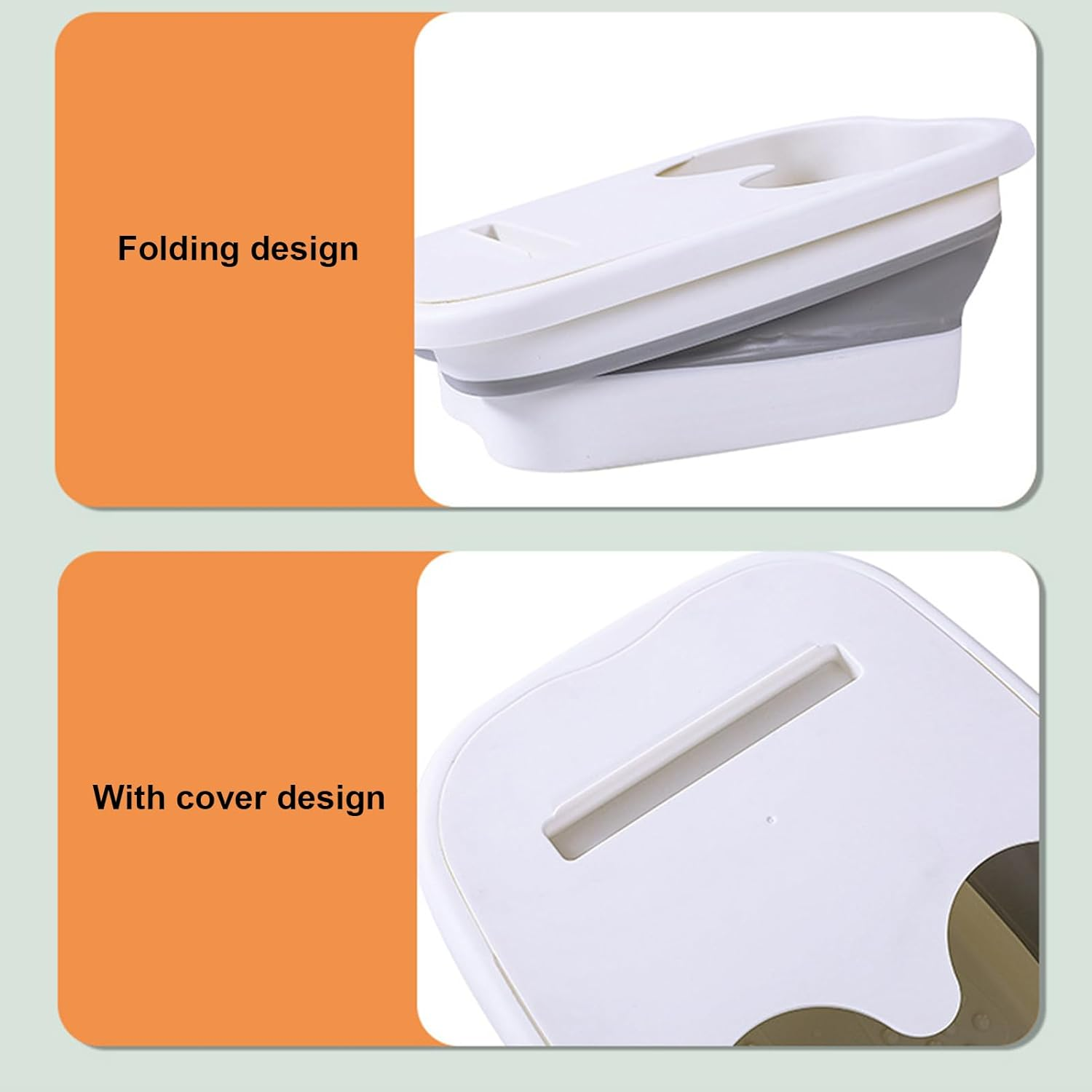 Foldable Foot Bath Tool, Foot Soak Bath Tub with Massaging Rollers, Pedicure Foot Spa for Feet Stress Relief, Foldable Foot Bath Bucket Tub, Pedicure Foot Soak Bath image number 2