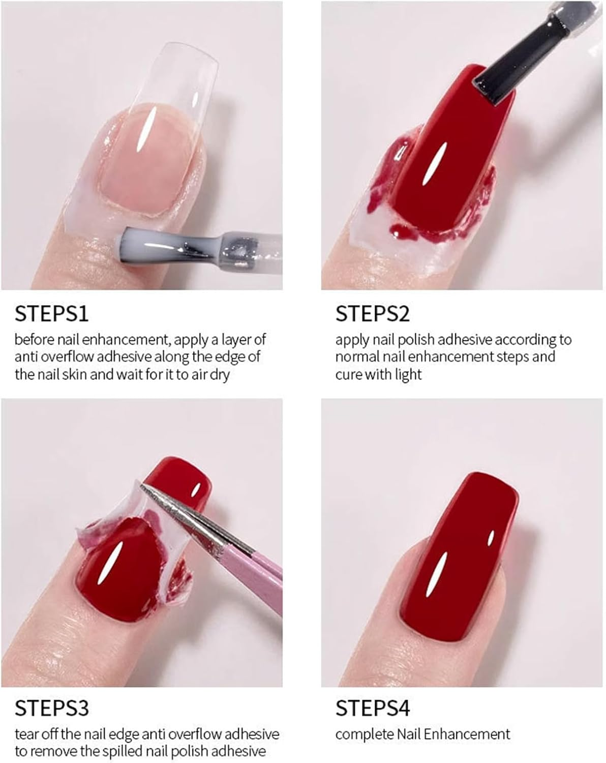 Peel off Gel Nail Polish - Gel Peel off Base Coat - 15Ml Manicure Arts for Beauty Home Salon Daily Personal Wedding Easy Application and Removal image number 4