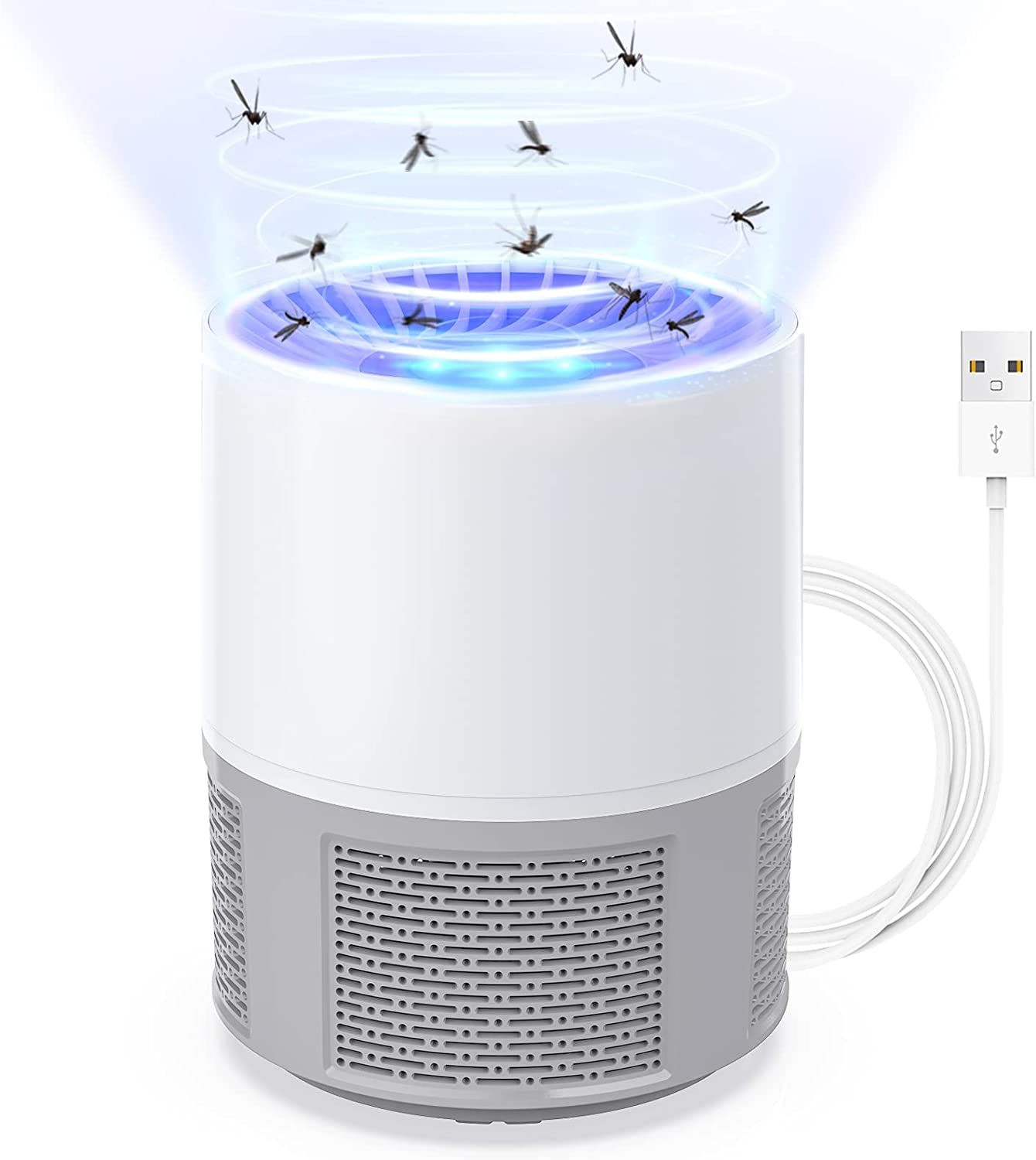 Mosquito Killer Lamp, Efficient Bug Zapper Electric Fly Zapper, Electric Fly Killer Fly Catcher Fly Traps for Home Use, Insect Killer Fruit Fly Trap Indoor Outdoor for Home image number 1