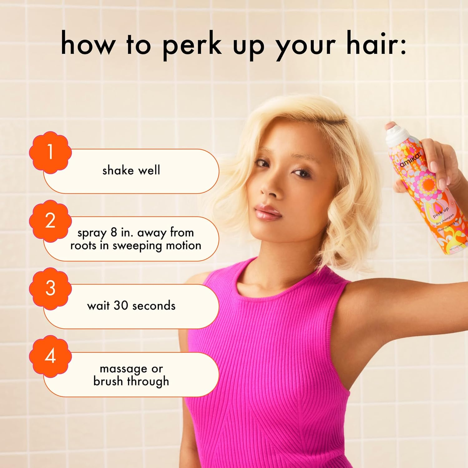 Perk up Dry Shampoo by Amika for Unisex -Dry Shampoo 232 Ml (Pack of 1) image number 1