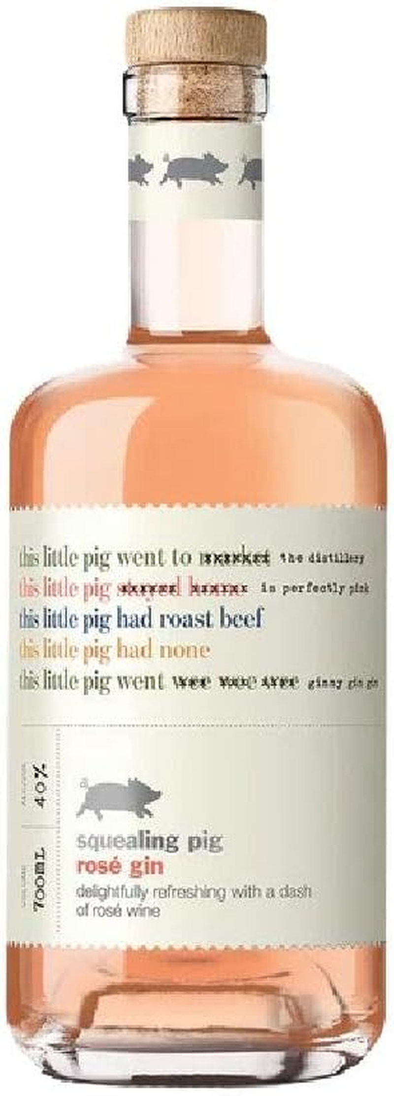 Squealing Pig Rose Gin 700Ml