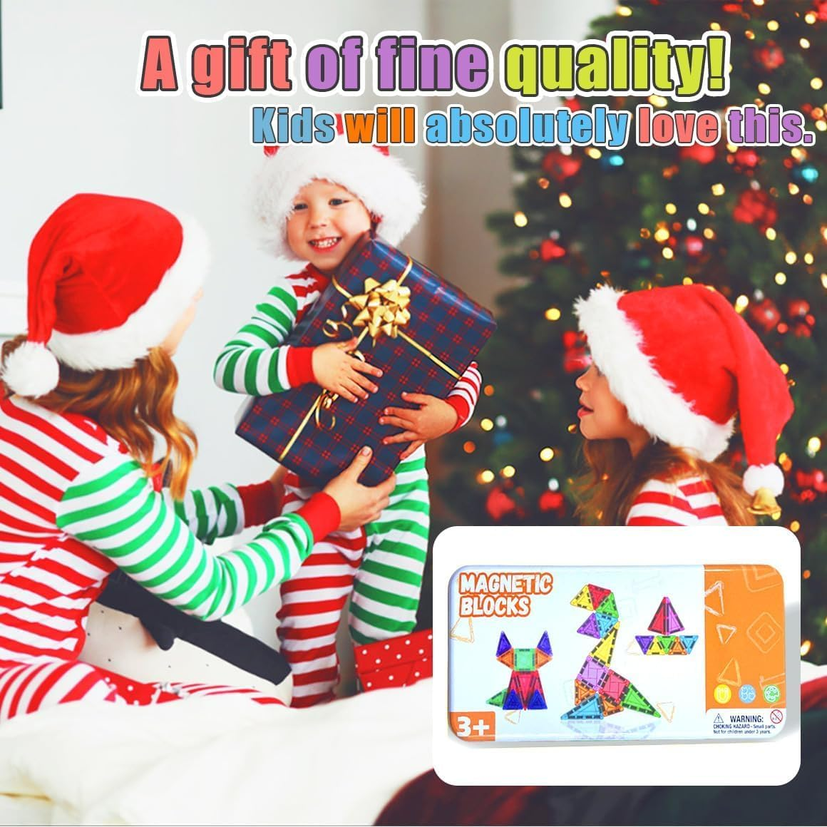 Mini Magnetic Tiles Travel Magnetic Tiles with Iron Box,26Pcs Magnet Building Block Set Travel Toys for Kids Ages 3+,Educational Portable Magnet Toys Gifts for Toddlers Boys & Girls Christmas Birthday image number 6