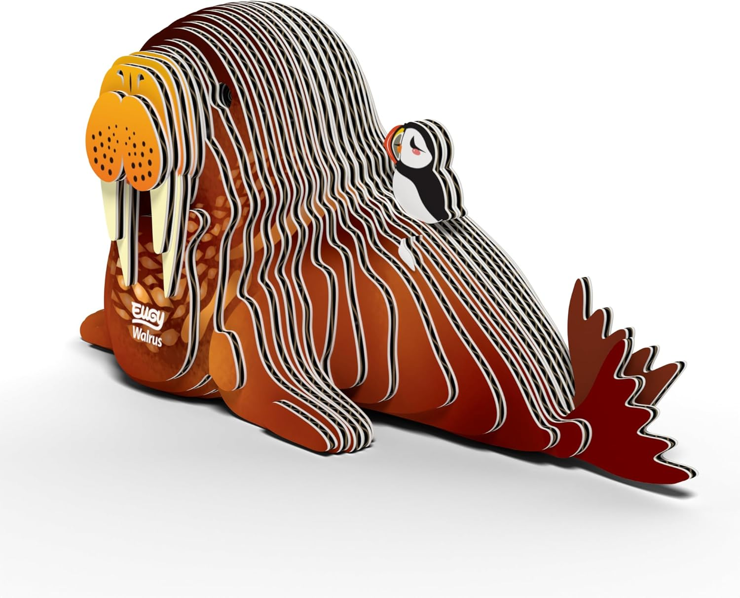 EUGY 107 Walrus Eco-Friendly 3D Paper Puzzle [New Seal] image number 1