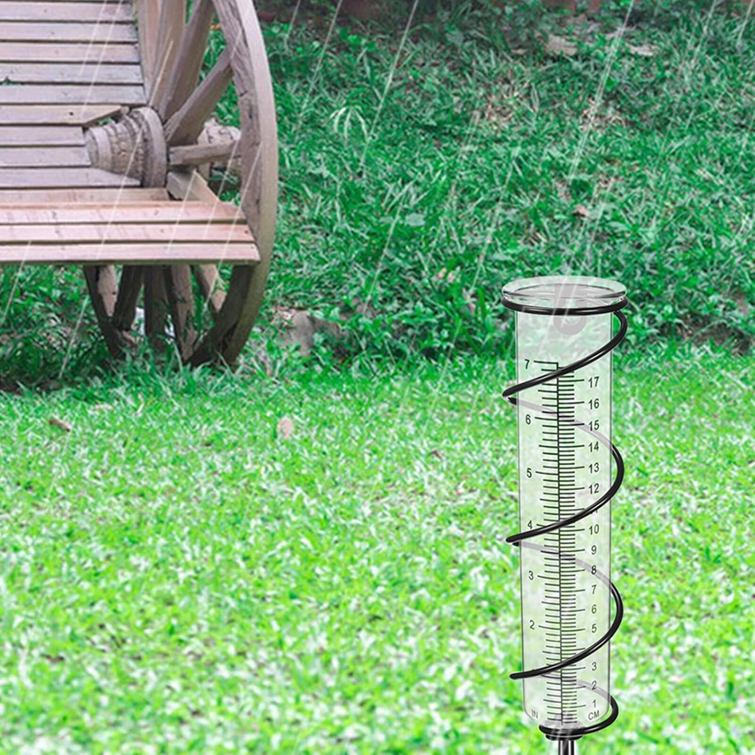 3Pcs Freeze Plastic Rain Gauge Tubes Crack Resistant Outdoor Rainfall Measurement Tool with Clear Numbers for Garden Lawn Deck Weatherproof Design image number 4