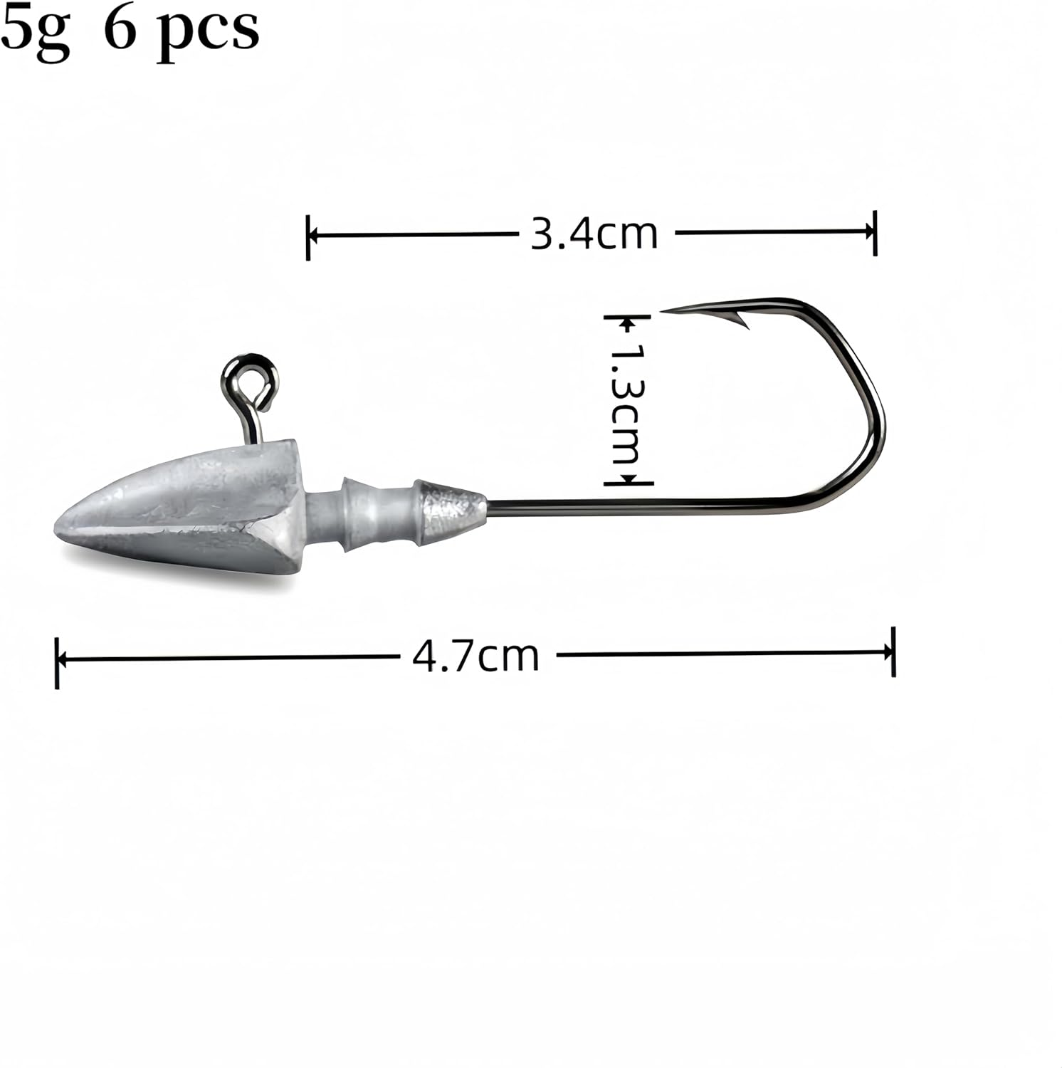 DAYUYUE 30Pcs Fishing Jig Heads Kit 3.5G 5G 7G 10G 14G with Tackle Box Soft Bait Hooks for Freshwater Saltwater Lures image number 3