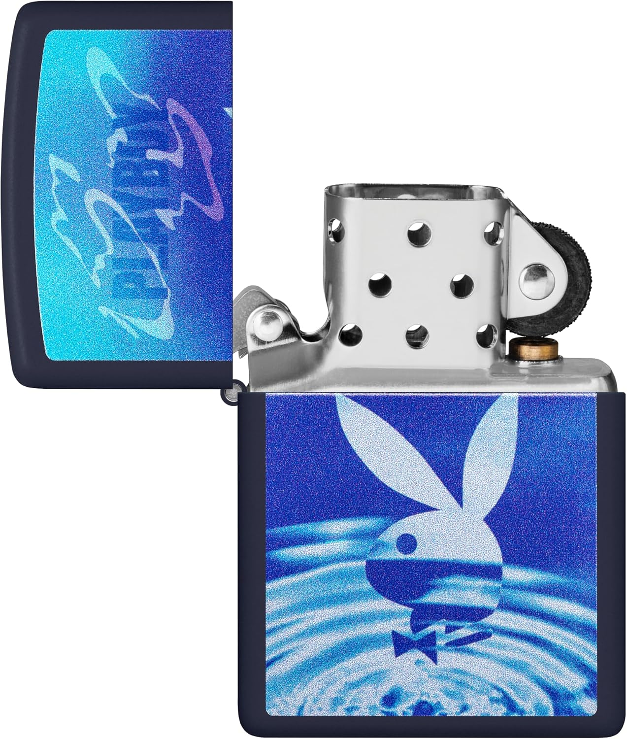 Zippo Playboy Windproof Lighter, Navy Matte image number 1