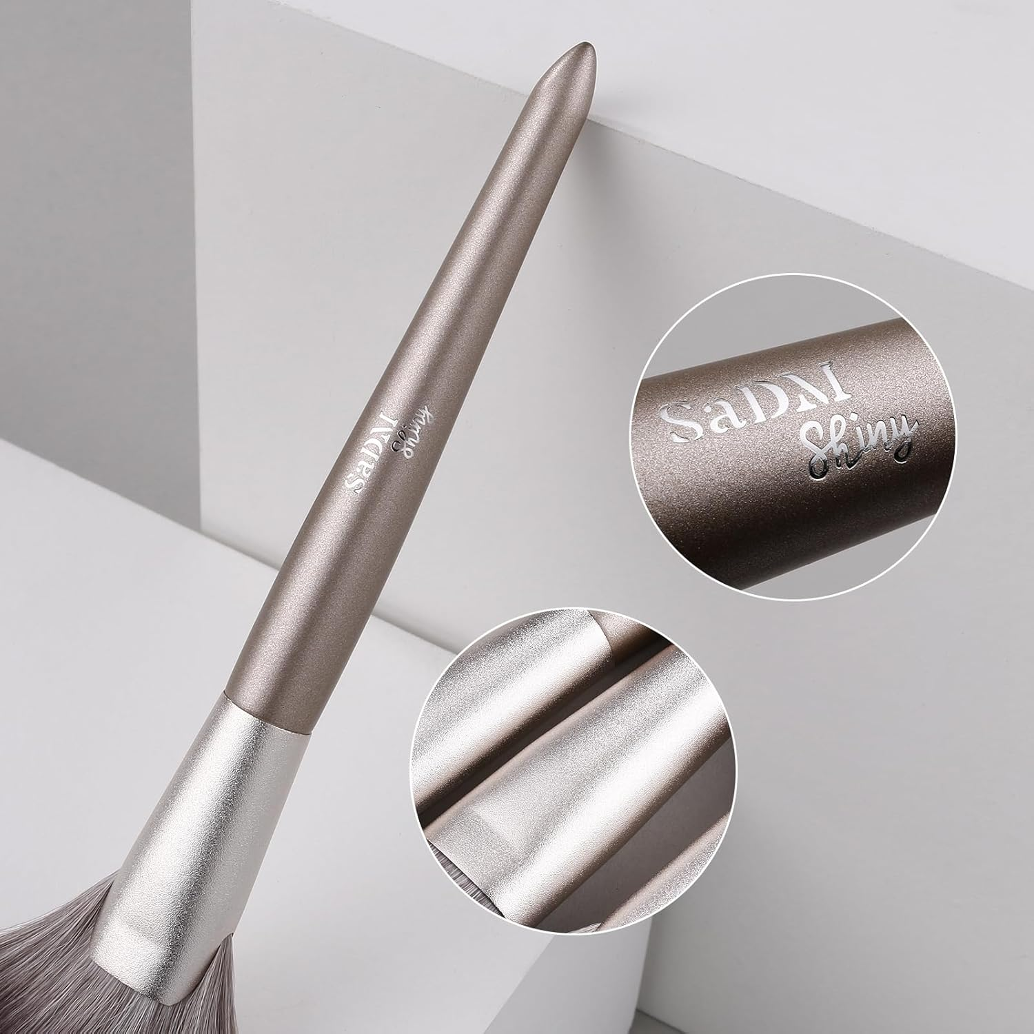 Makeup Brush Set (15 Pieces) - Includes Foundation, Powder, Concealers, Highlighter, Contour, Eye Shadows & Blush Makeup Brushes - Face & Eye Make up Brushes with Synthetic Bristles image number 3