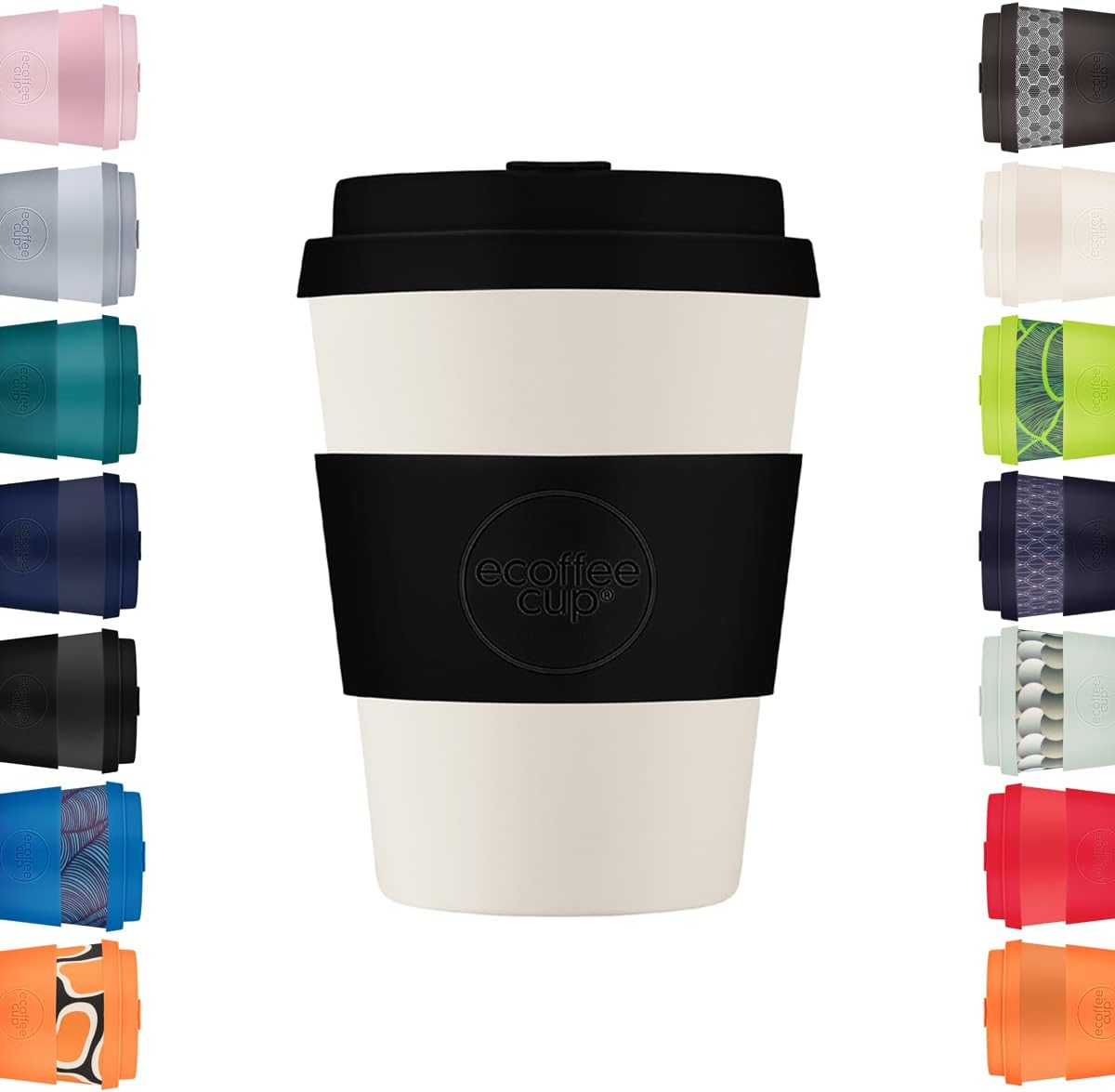 Ecoffee Cup 12Oz (350Ml) Reusable Coffee Cup &ndash; PLA Plant-Based Travel Mug with Silicone Lid, Melamine Free & Dishwasher Safe &ndash; Drempels
