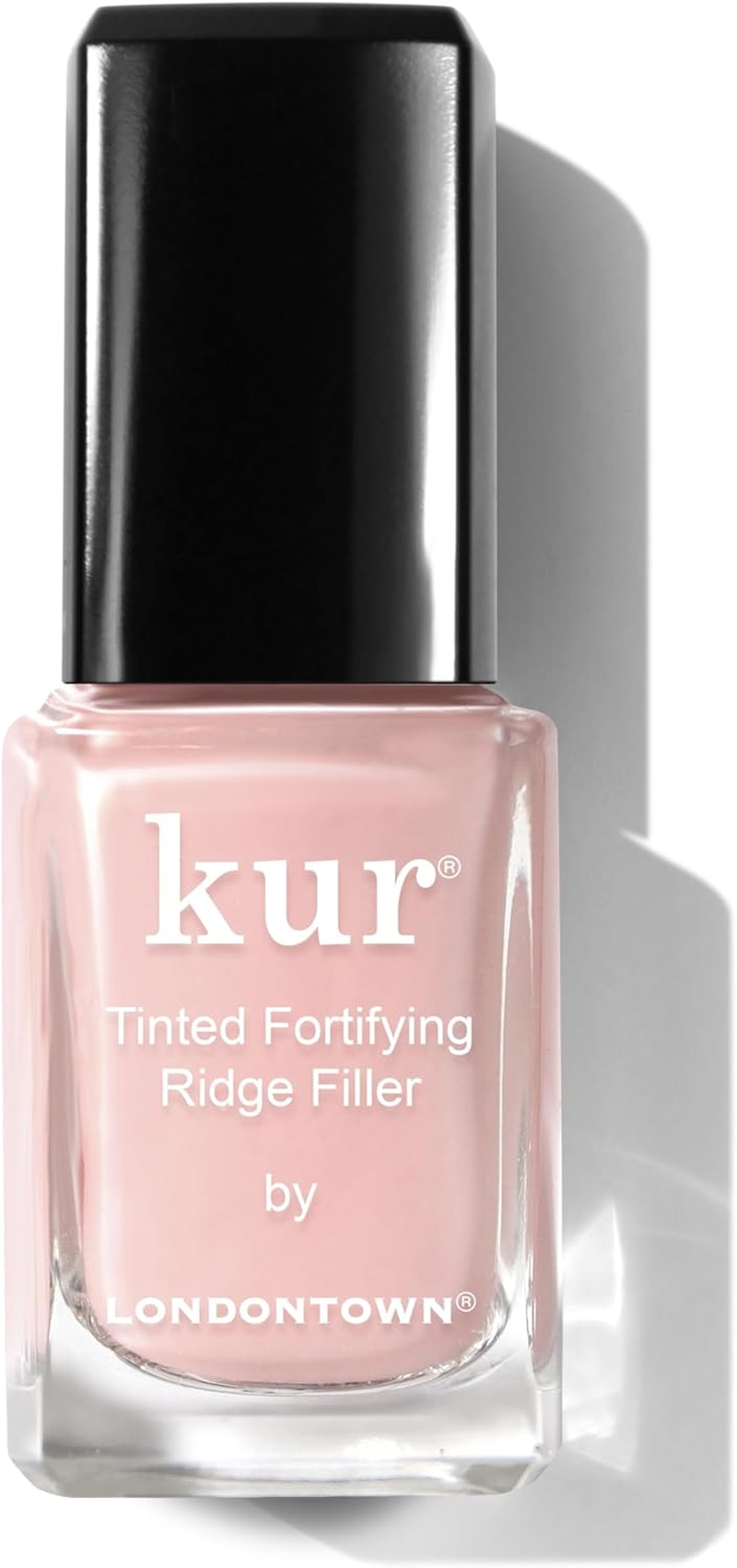 LONDONTOWN Tinted Nail Ridge Filler - Smoother - Strengthener - Filler for Damaged Uneven Nails - Fortifying, Self Leveling Base, Vegan, Cruelty Free, Paraben Free, Petal Pink, 0.4 Fl Oz image number 1
