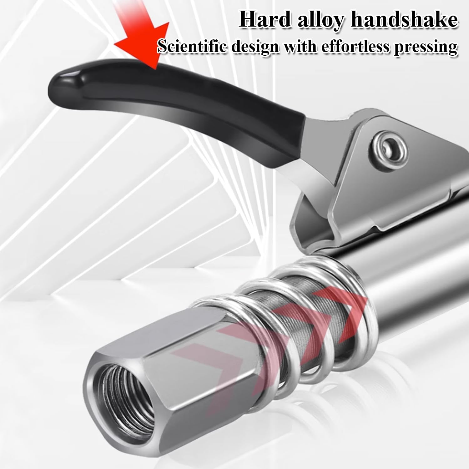 Grease Coupler Heavy-Duty Quick Release Grease Gun Coupler NPTI/8 10000PSI image number 5