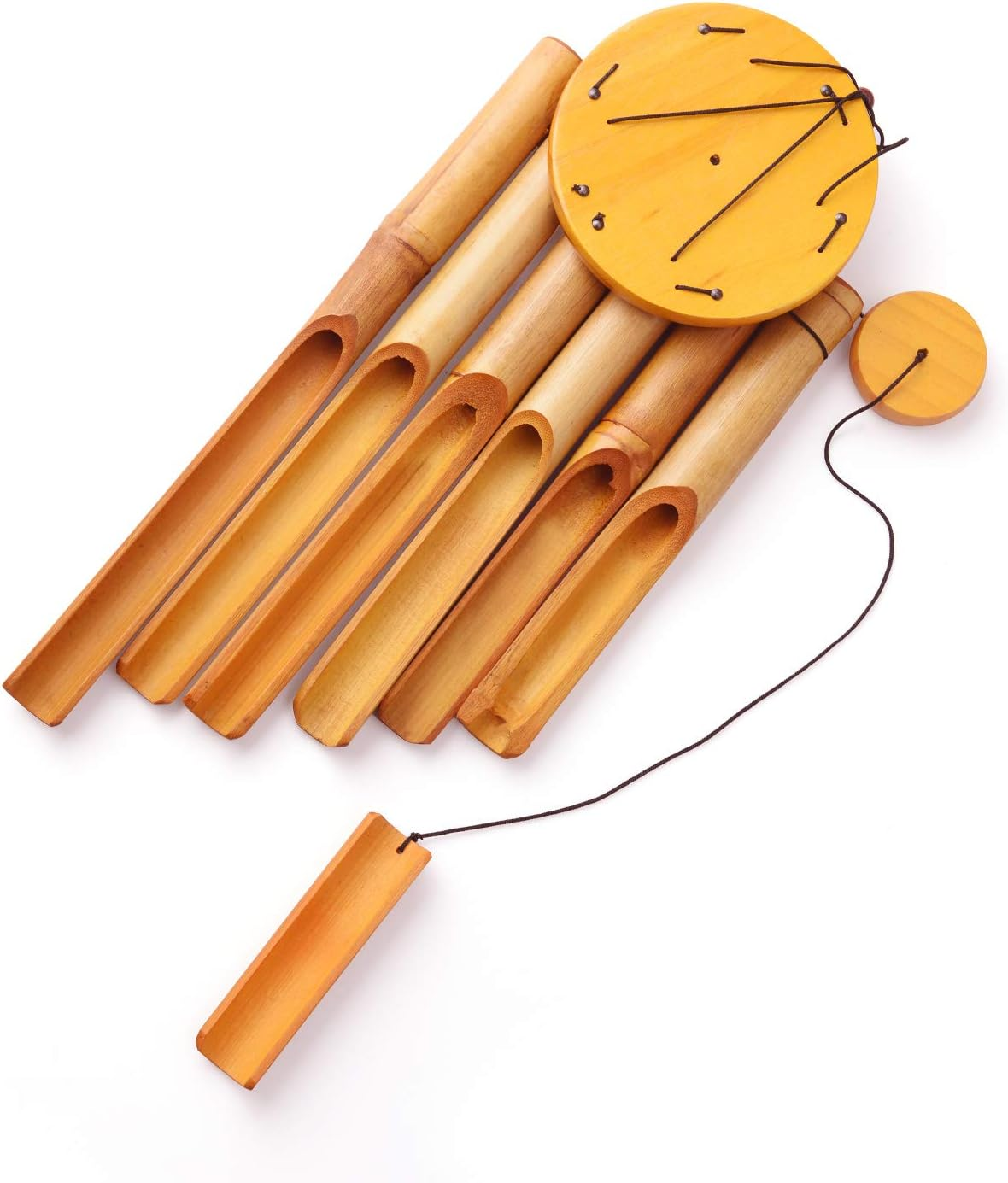 Moptrek Mboo Wind Chimes Memorial Gifts - Wood Wind Chime - Large Indoor Outdoor Wooden - 32" Wind Chimes for Garden, Yard,Patio and Home D&eacute;cor