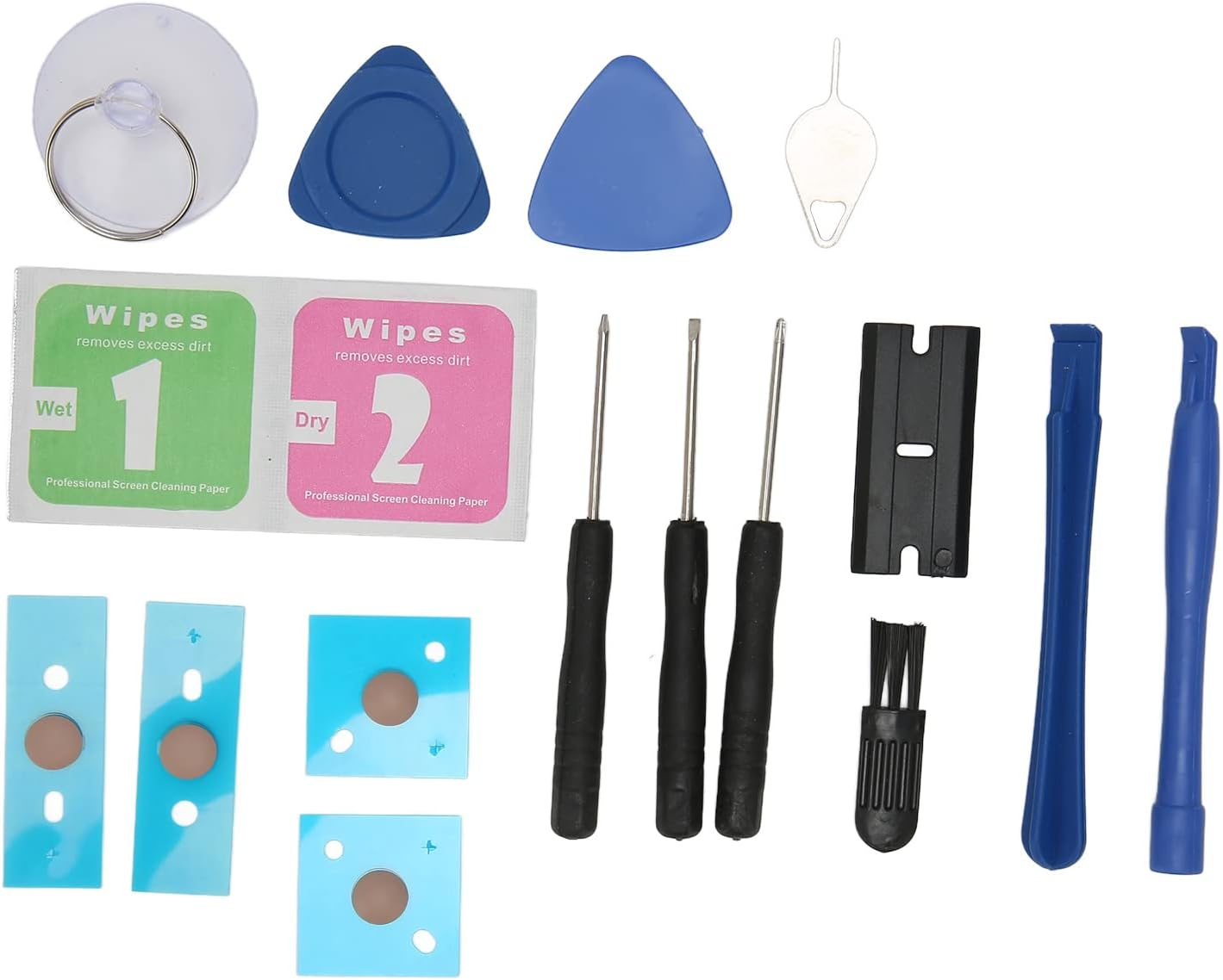 Laptop Bottom Case Feet, anti Slip round Dot Laptop Foot Pads with Installation Tools Kit for Laptop 3Rd, 4Th and 5Th Generation (Rose Gold) - Blue image number 7