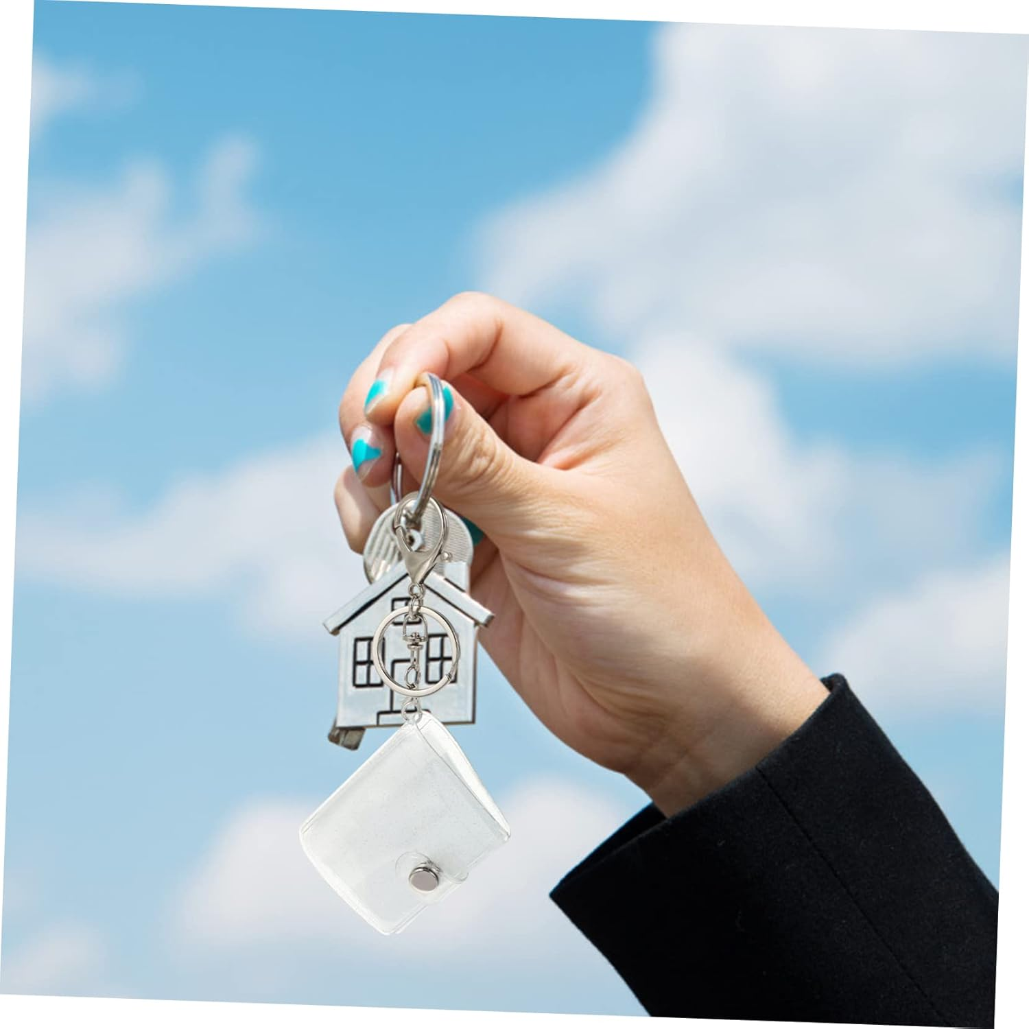 Abaodam 8Pcs Small Photo Album Mini Photo Storage Keychain for Anniversary and Wedding Cute and Key Holder for Boys and Girls image number 7