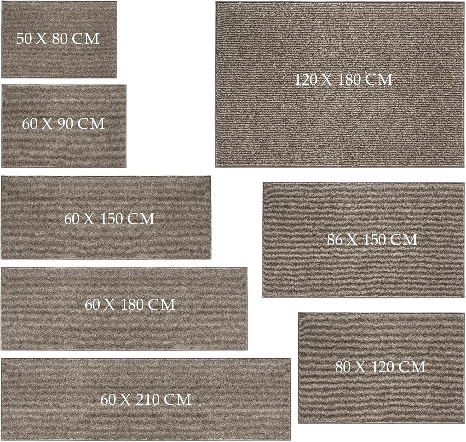 FCSDETAIL Dirt Trapper Indoor Door Mat 80 X 120 Cm, Machine Washable Entrance Rug, Dog Doormat, Non-Slip inside Floor Mat for Entryway, Muddy Shoes & Paws image number 4