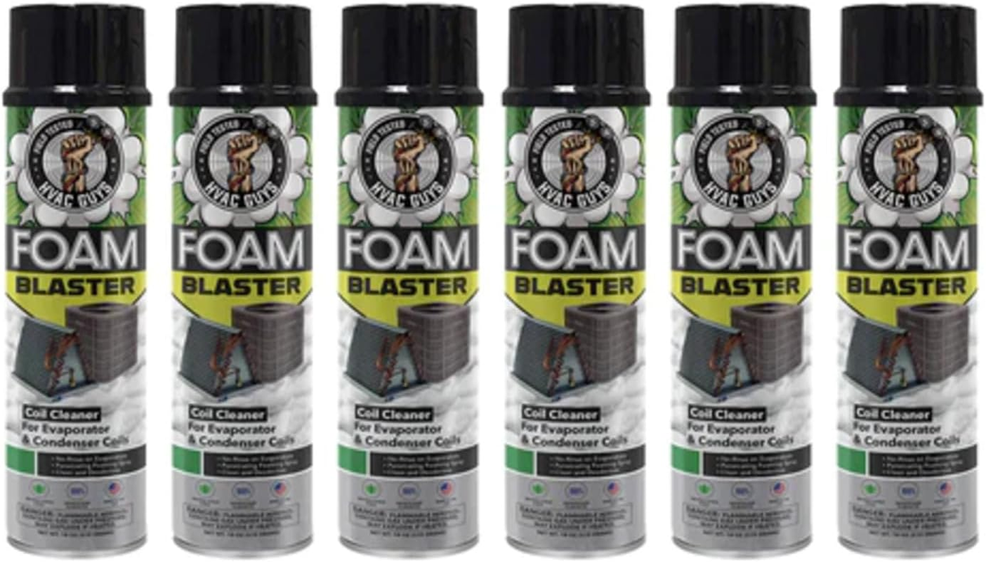 HVAC Guys - Foam Blaster (19 Oz.) - No Rinse Penetrating Coil Cleaner - for AC and Refrigeration Units - Clean and Deodorize Evaporator & Condenser Coils - Safe on Metals image number 2