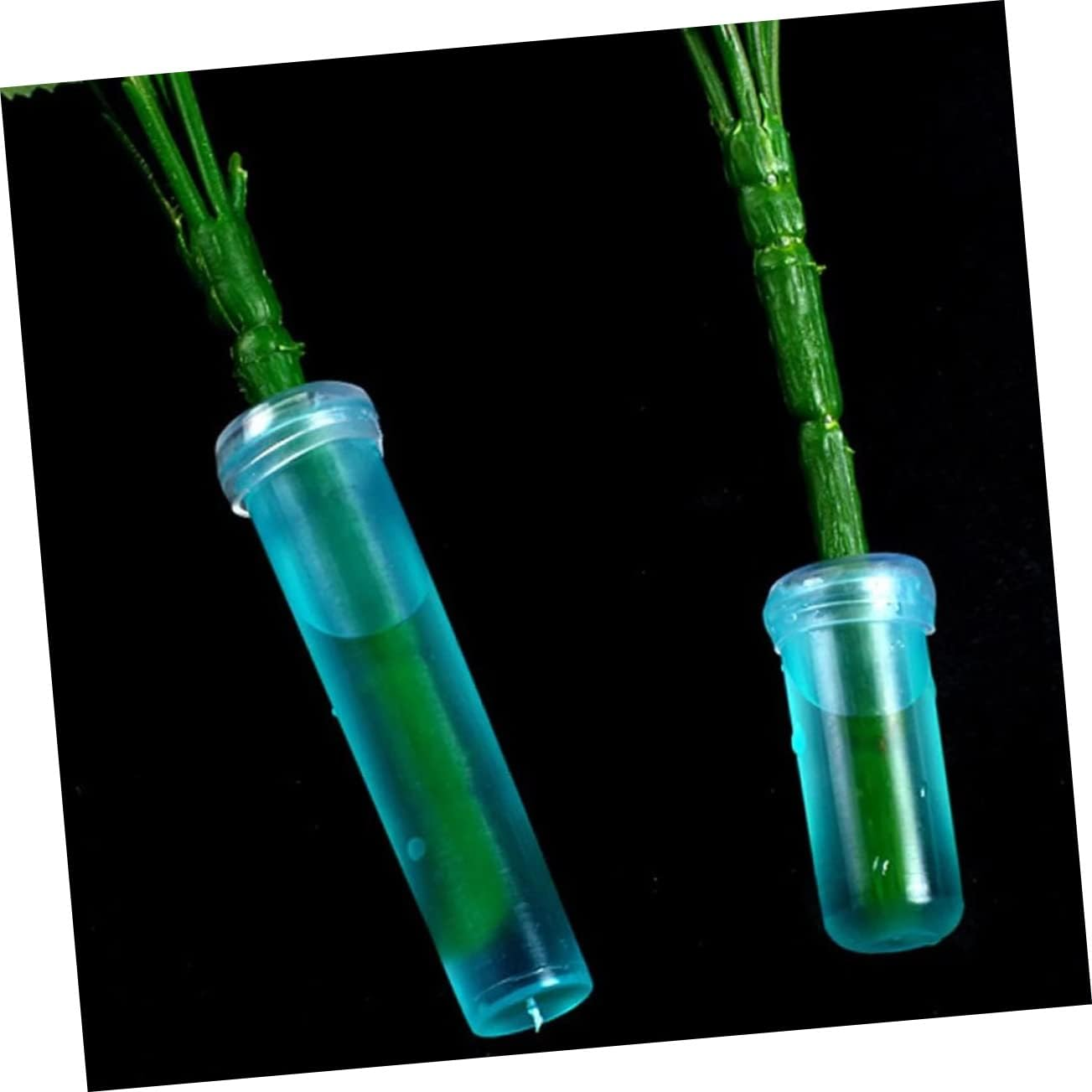 Sosoport Flower Nutrition Tubes 185Pcs Set Small Water Tubes for Floral Fresh-Keeping and Nutrition Supply, 4Cm X 1.5Cm, Suitable for Florist and Home Gardening Use Random Color