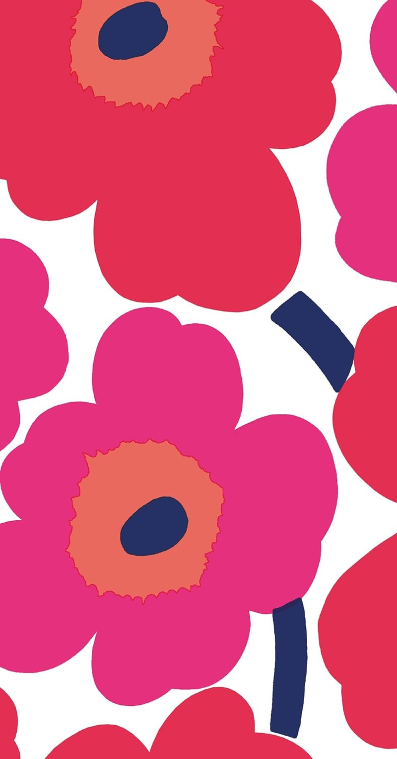 Marimekko Unikko Paper Napkins Guest Red image number 4