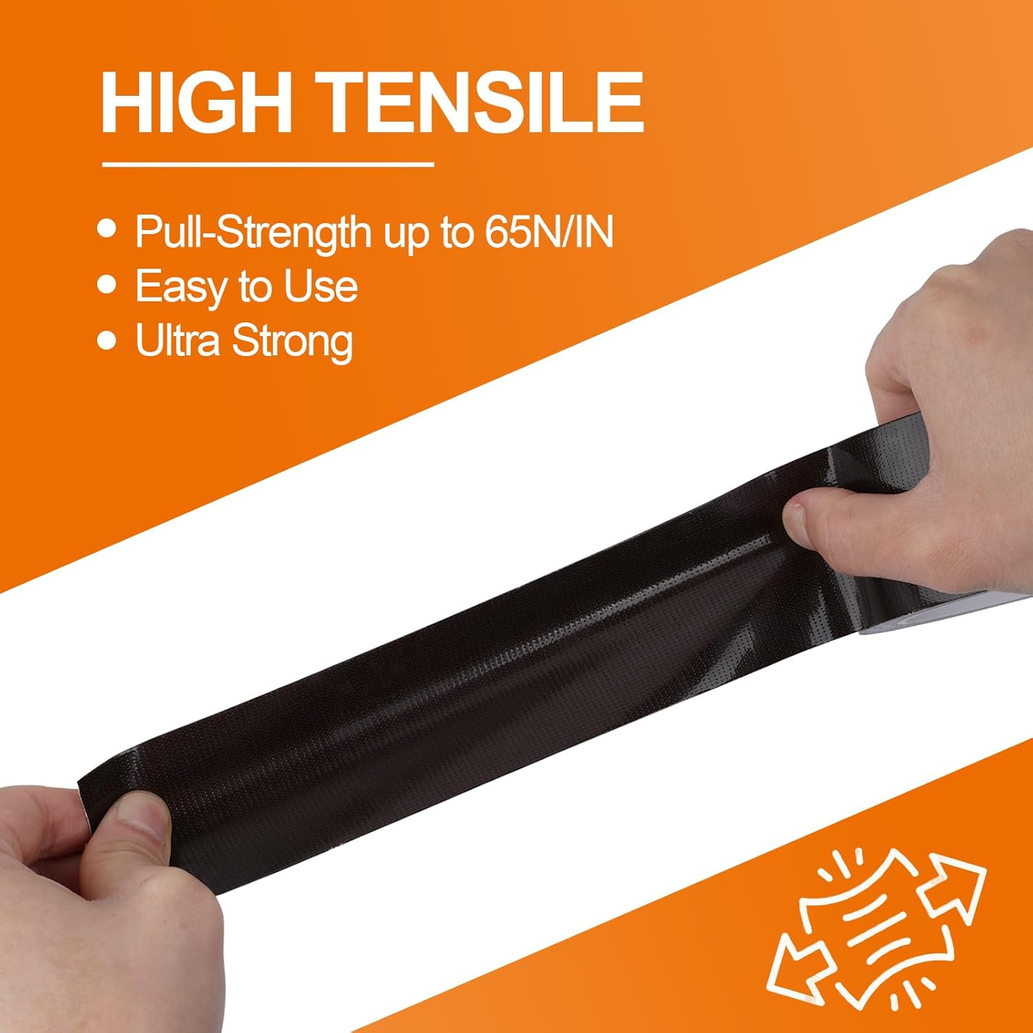 LLPT Duct Tape Premium Color Fabric Gaffer Tape Heavy Duty Waterproof Cloth Repair Tape for DIY Indoor Outdoor Use 1 Pack 50MM X 9M, Yellow (DT601YL) image number 6