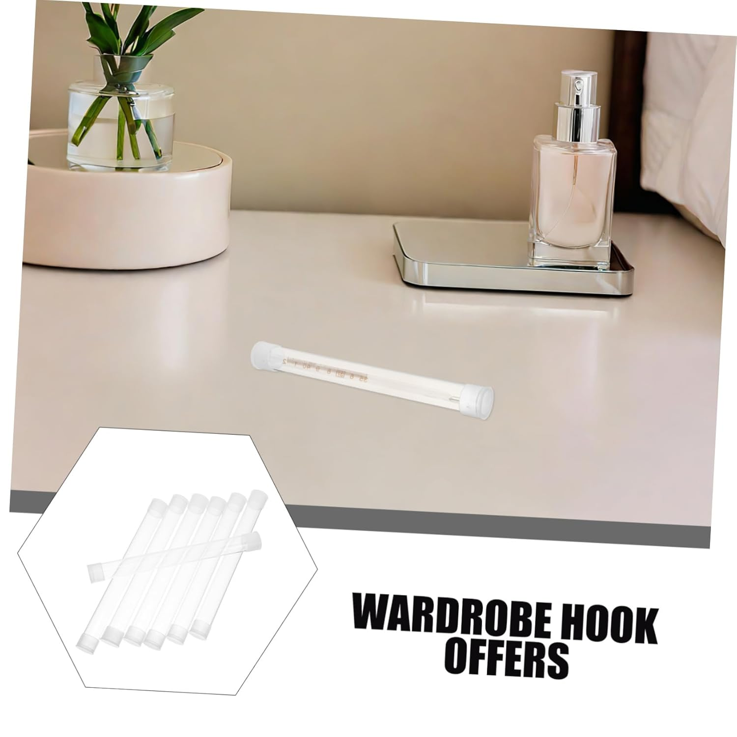 Cabilock 10Pcs Thermometer Case Plastic Tube Protective Storage Container for Travel Home Clinic Use Transparent Needle Organizer image number 2