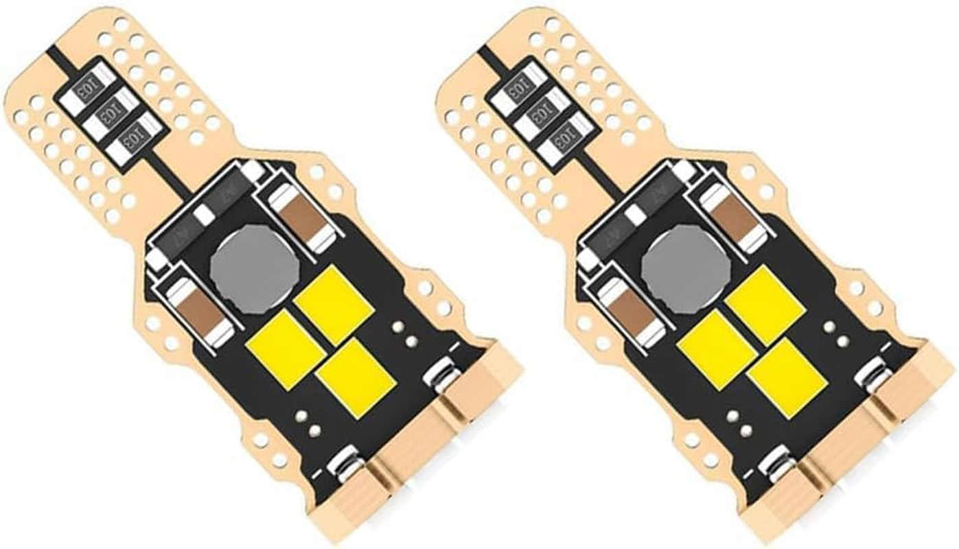 Blyilyb 2Pcs Nonpolarity T15 912 921 906 W16W Led Bulb High Power 2835SMD 6000K 1800 Lumens Extremely Bright Error Free Led Bulbs for Backup Reverse Lights 3Rd Brake Lights image number 5