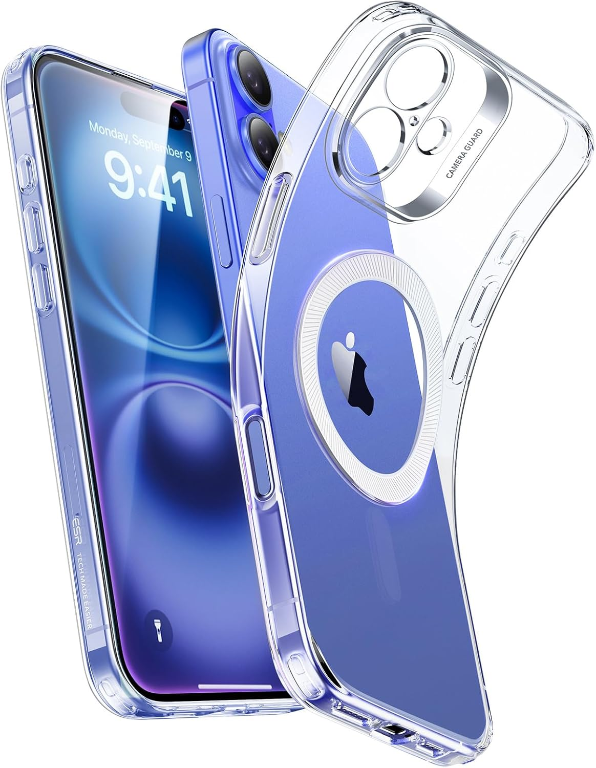 ESR for Iphone 16 Pro Case, Compatible with Magsafe, Camera Protection, Shockproof Thin Cover, Resists Yellowing and Scratches, Magnetic Phone Case for Iphone 16 Pro, Zero Series, Clear