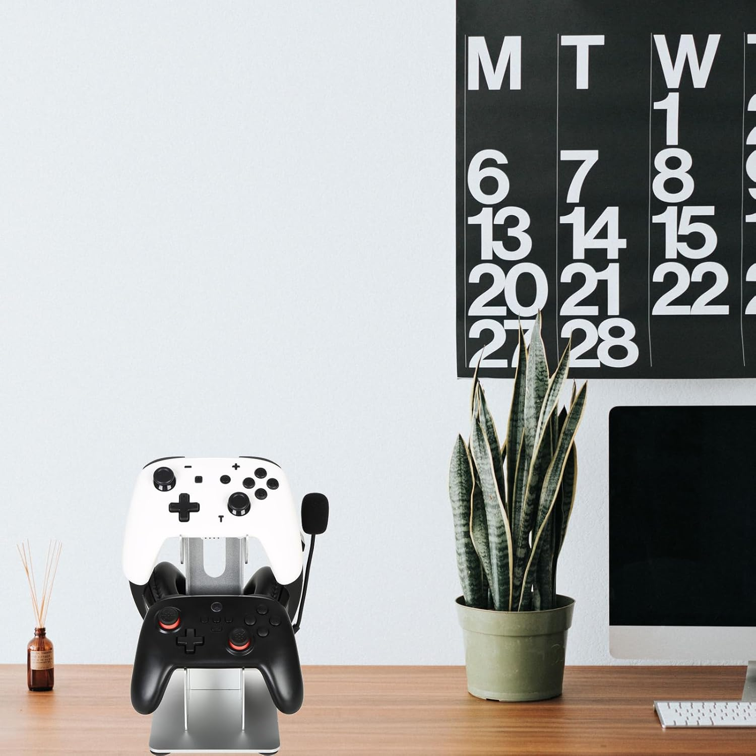 Controller Holder 3 Tier, Controller and Headset Stand for Gaming Desk, Stronger Snap-On Construction Hanger for All Universal Gaming PC Accessories image number 3